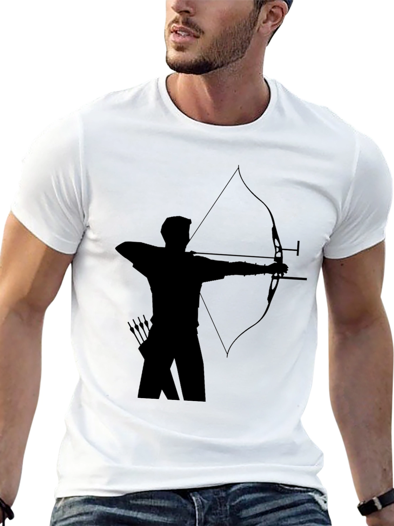 Archer Silhouette Black T-Shirt