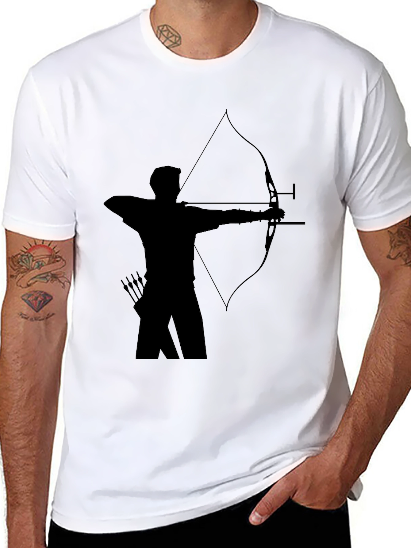Archer Silhouette Black T-Shirt