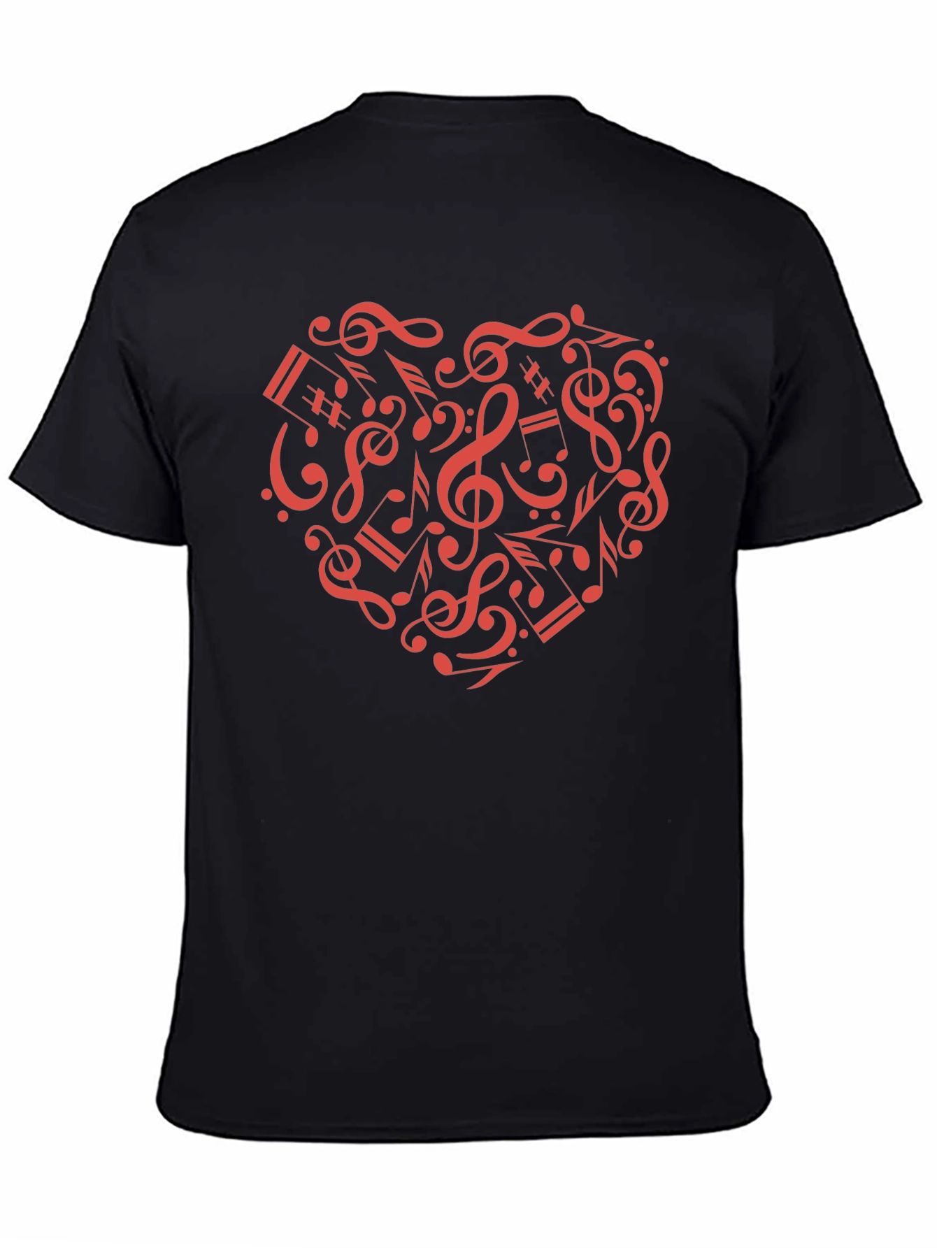 Musical Heartbeat Black T-Shirt