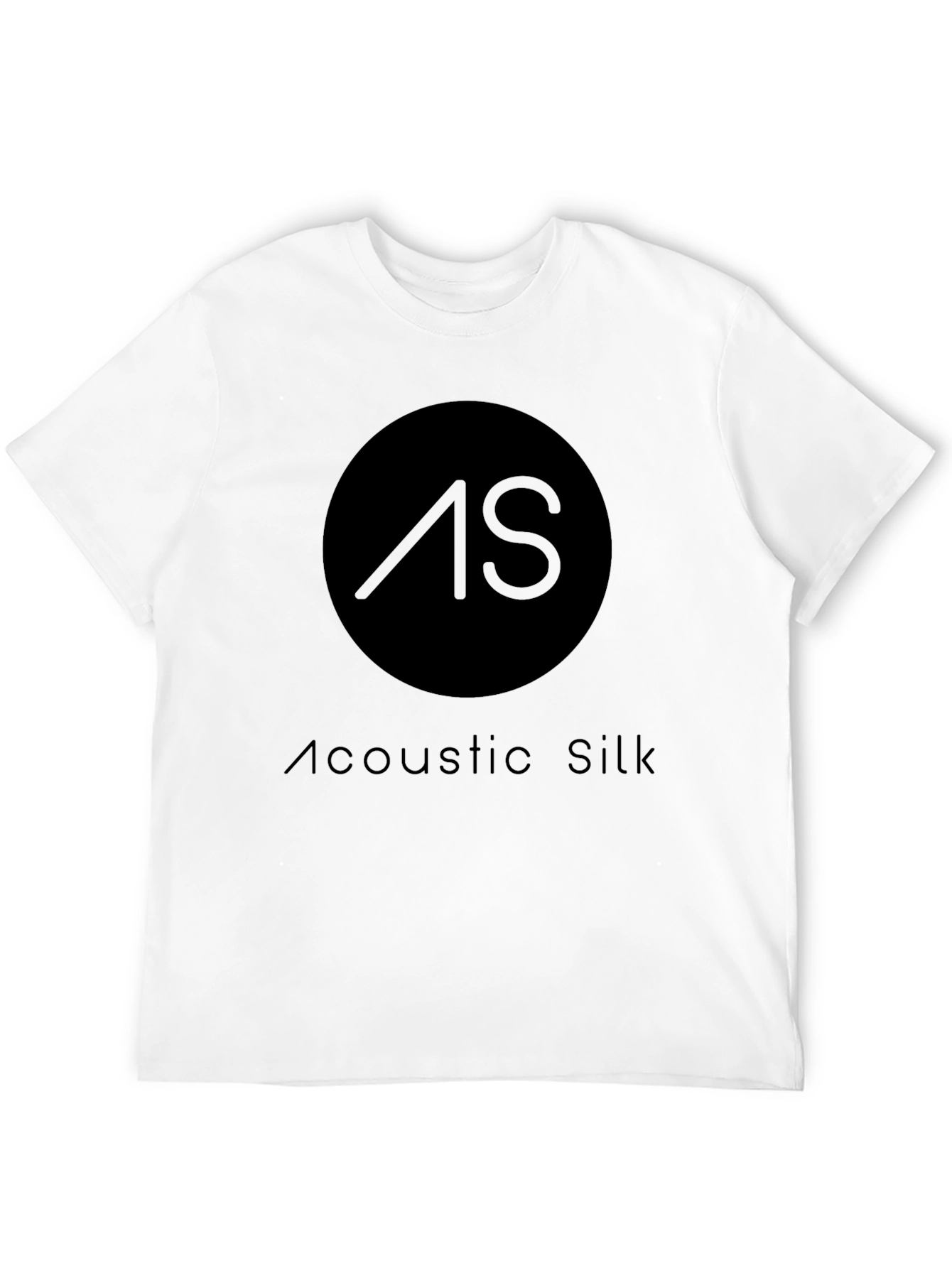 Acoustic Silk Black T-Shirt