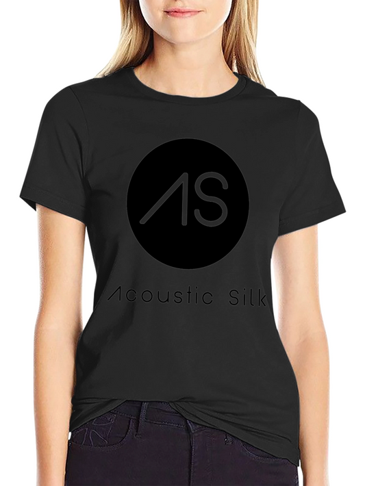 Acoustic Silk Black T-Shirt