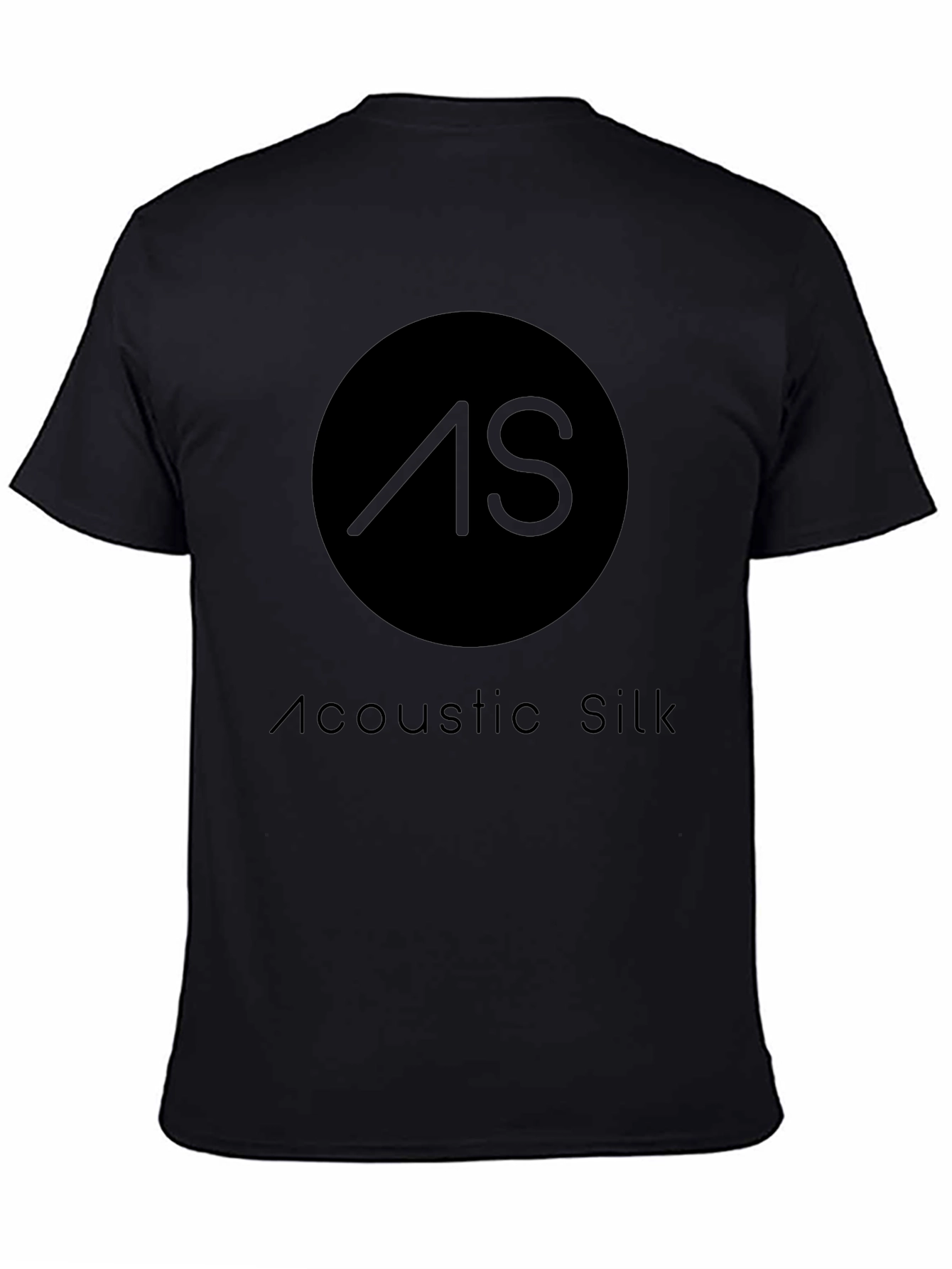Acoustic Silk Black T-Shirt