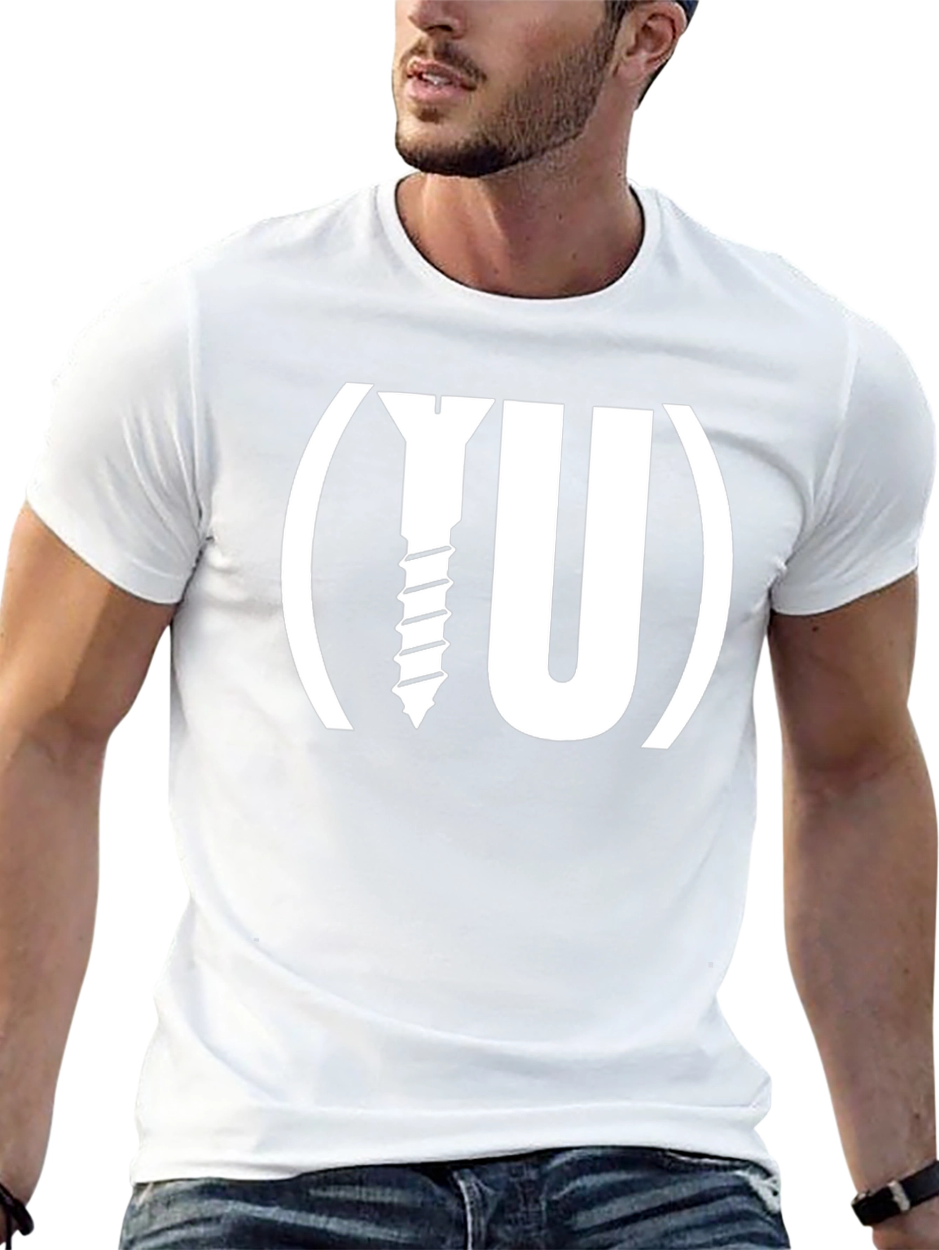 Screw You Funny Graphic Tee - Black Cotton T-Shirt