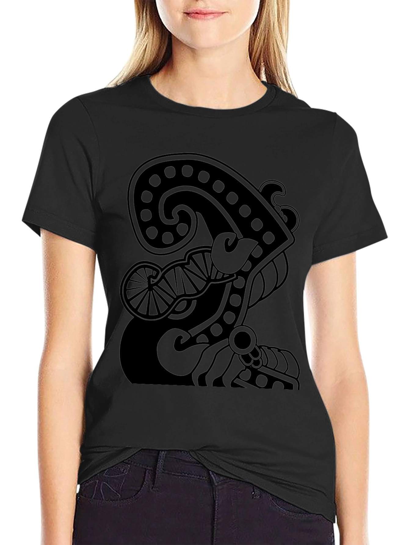 Abstract Graphic Print Tee