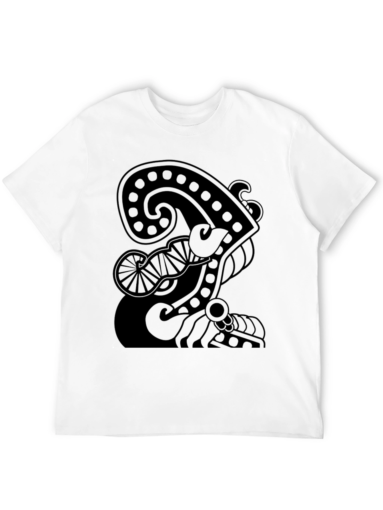 Abstract Graphic Print Tee