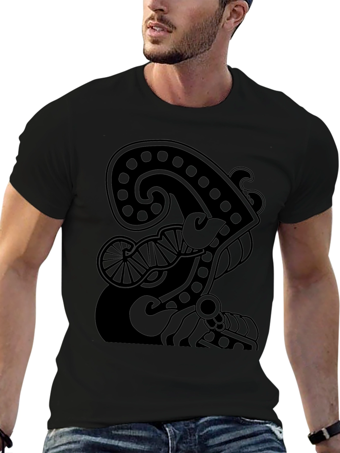 Abstract Graphic Print Tee
