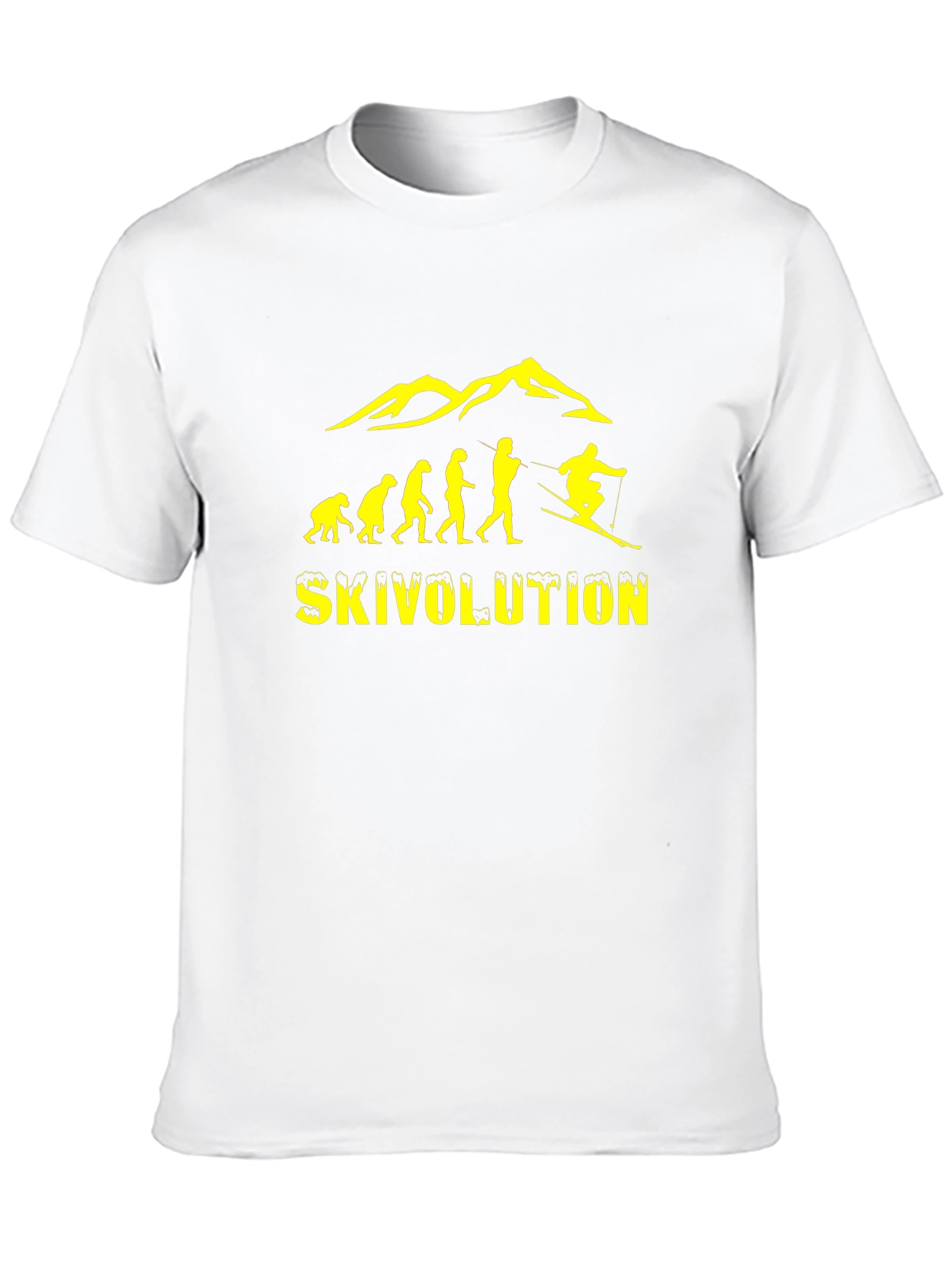 Skivolution T-Shirt - Evolution of Skiing Graphic Tee