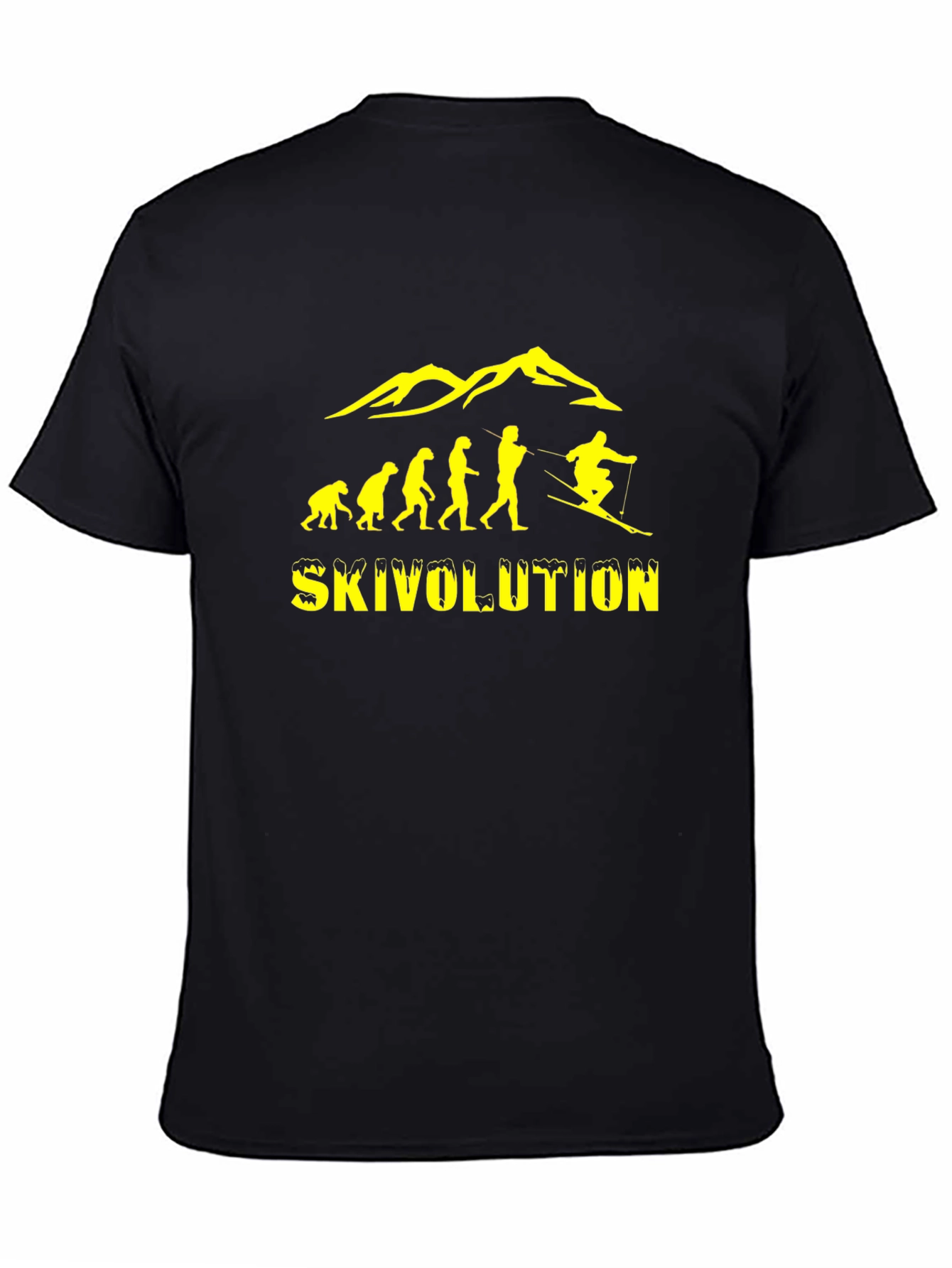 Skivolution T-Shirt - Evolution of Skiing Graphic Tee