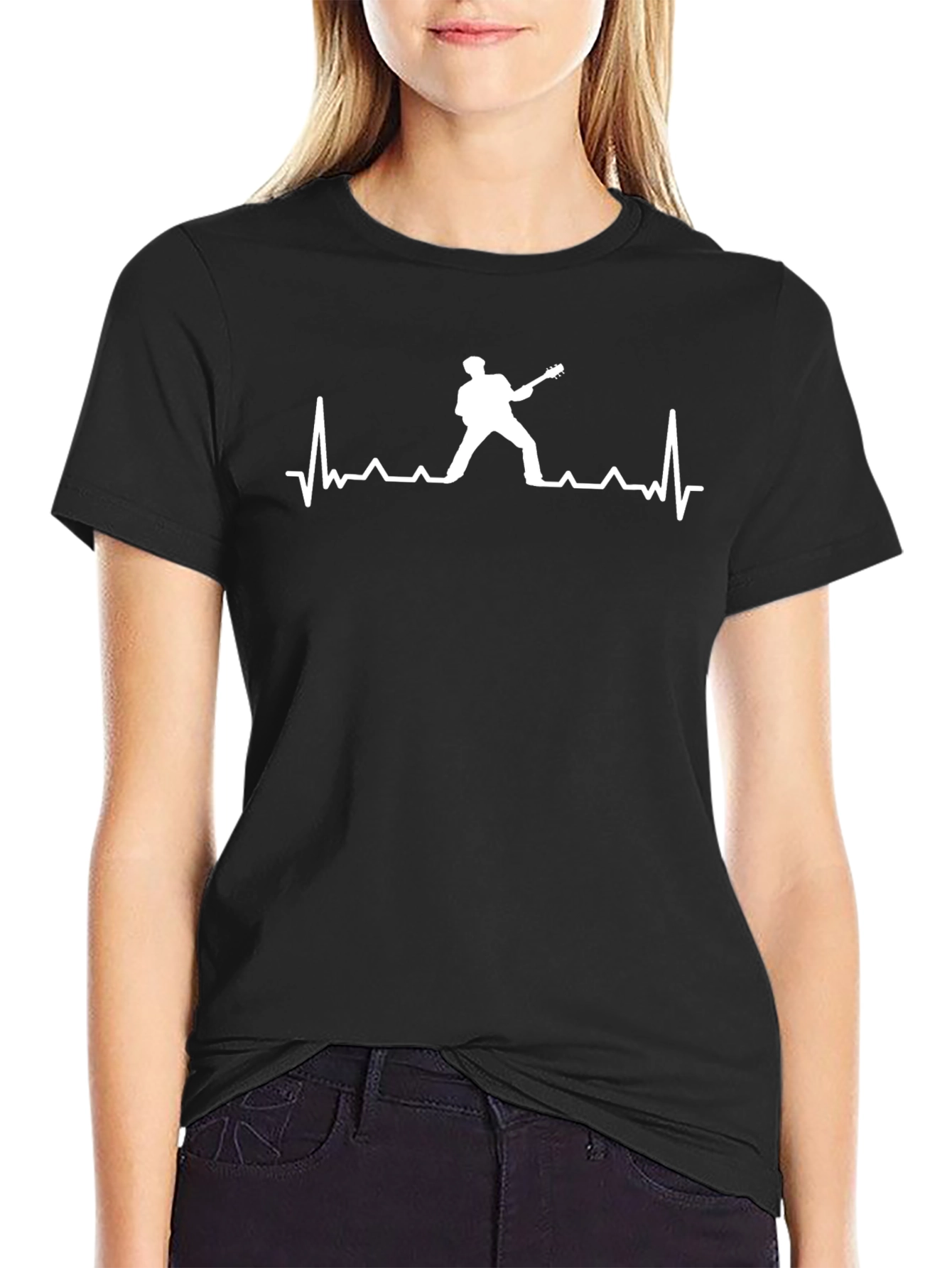 Guitar Heartbeat T-Shirt - Rock Music Tee