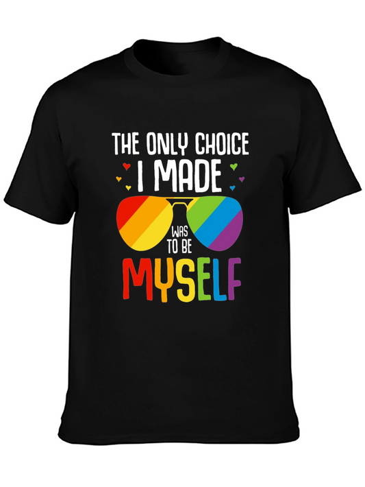 Pride Rainbow Sunglasses T-Shirt - Be Yourself