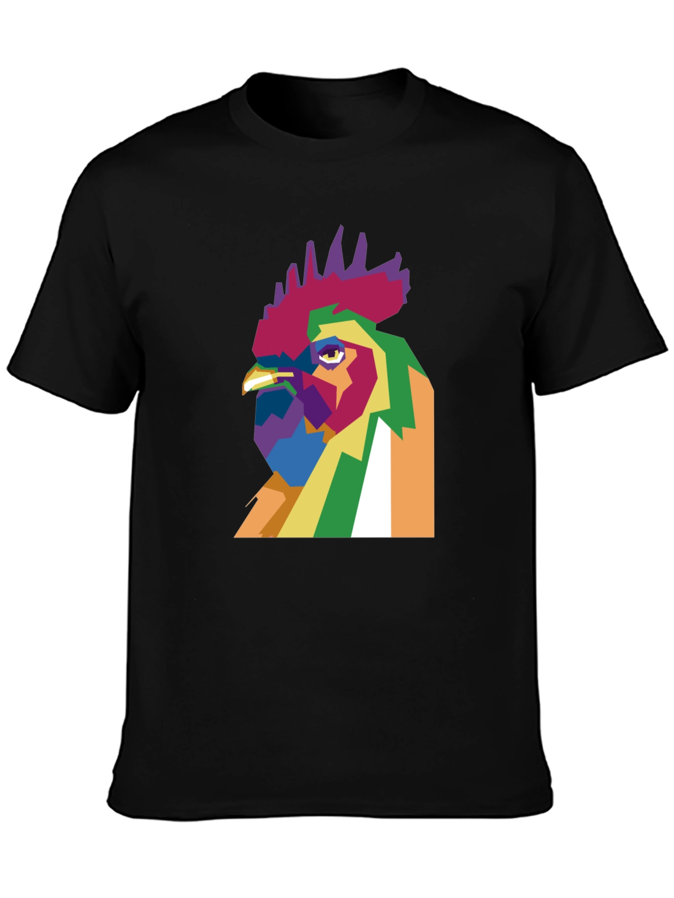 Abstract Rooster Graphic Tee