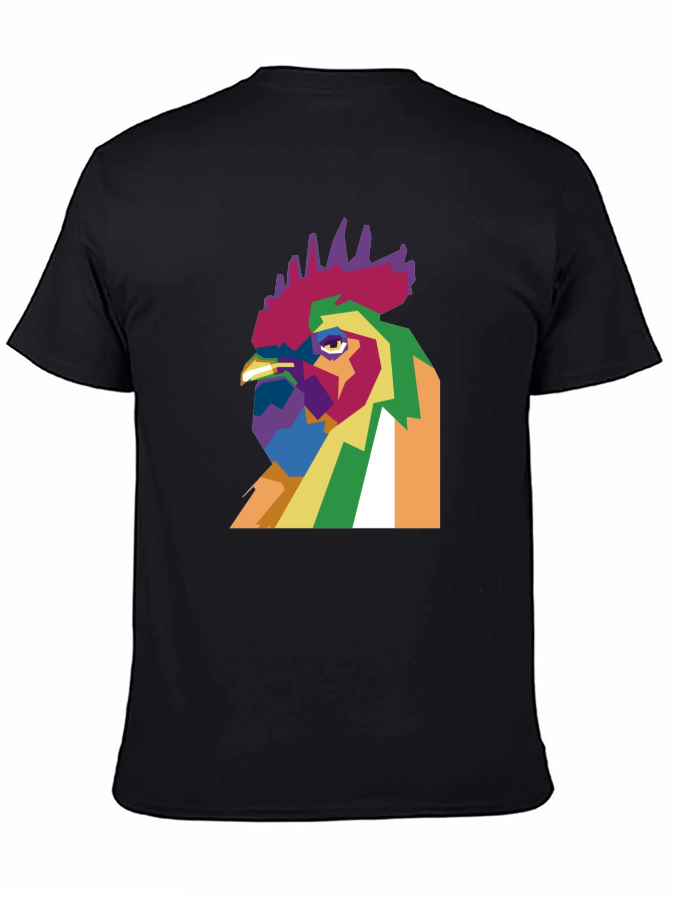 Abstract Rooster Graphic Tee