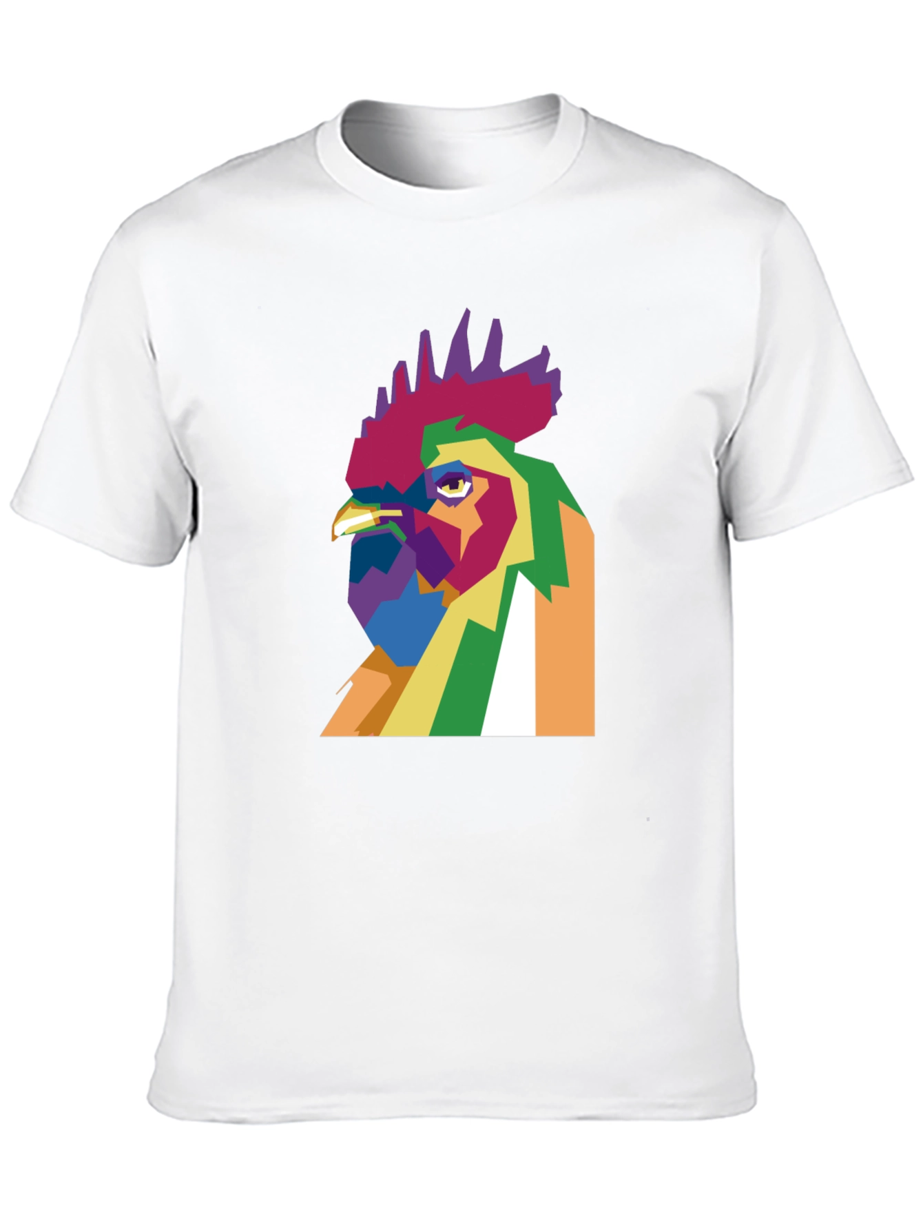 Abstract Rooster Graphic Tee