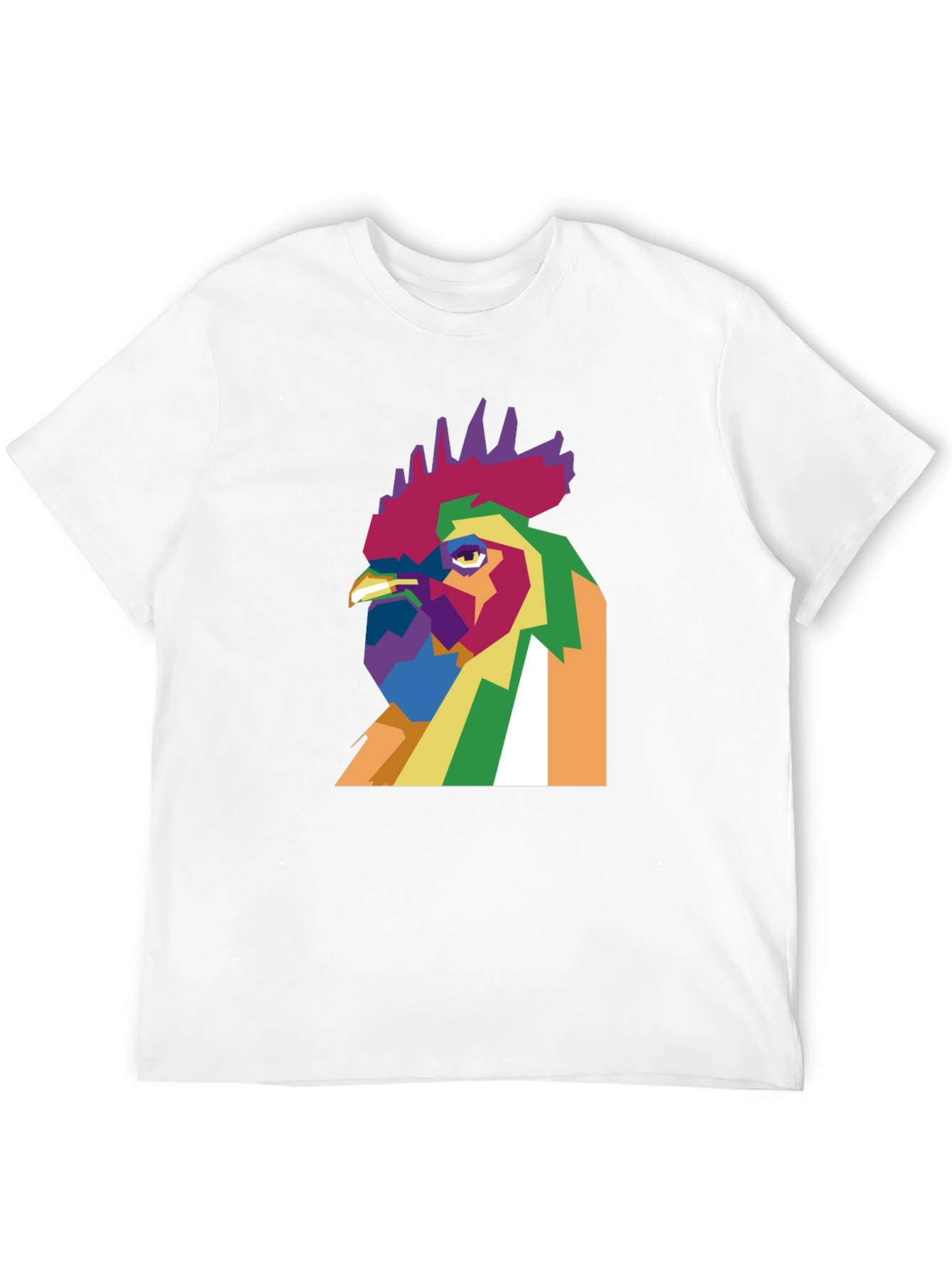 Abstract Rooster Graphic Tee
