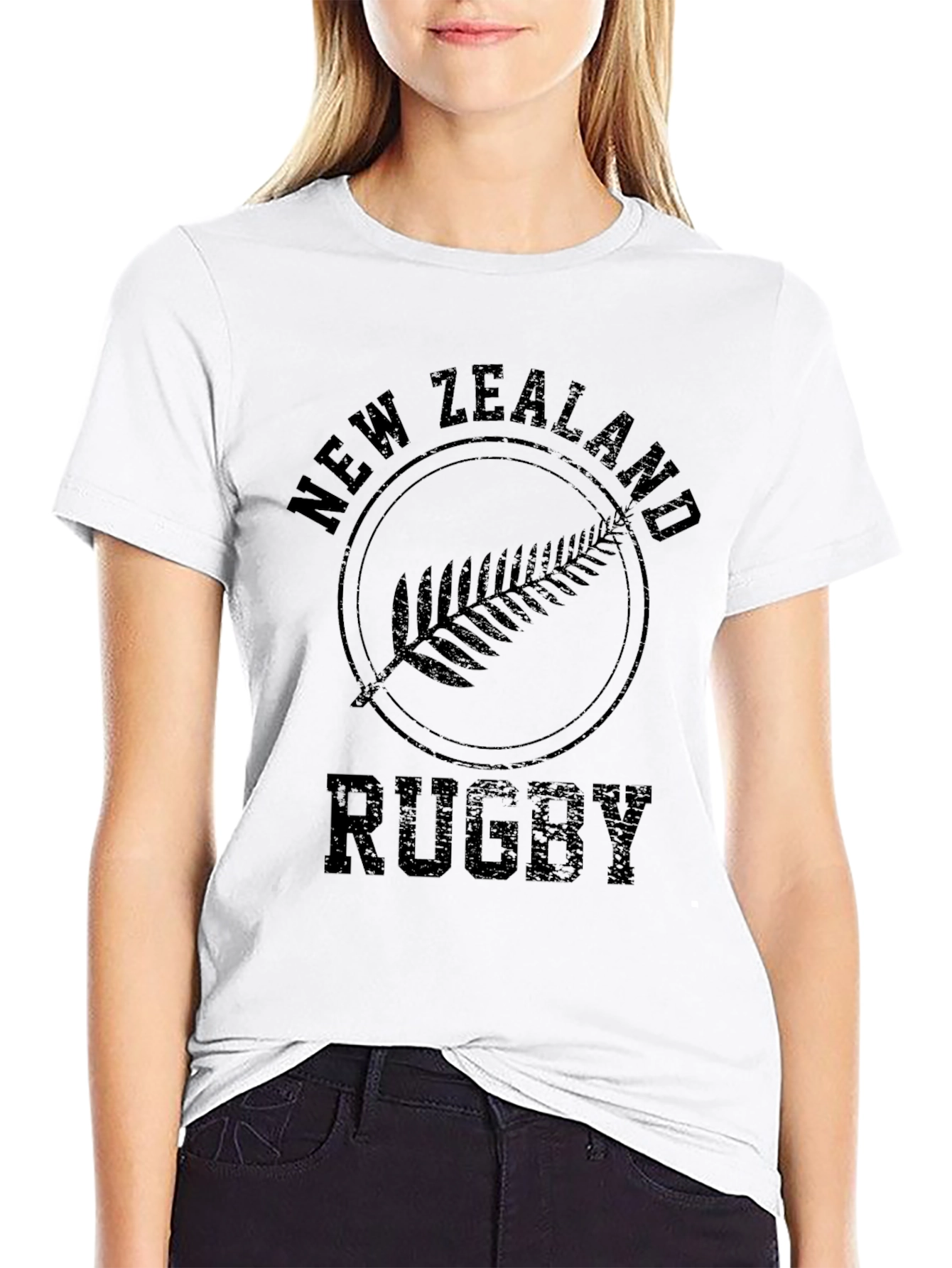 New Zealand Rugby Black Graphic Tee