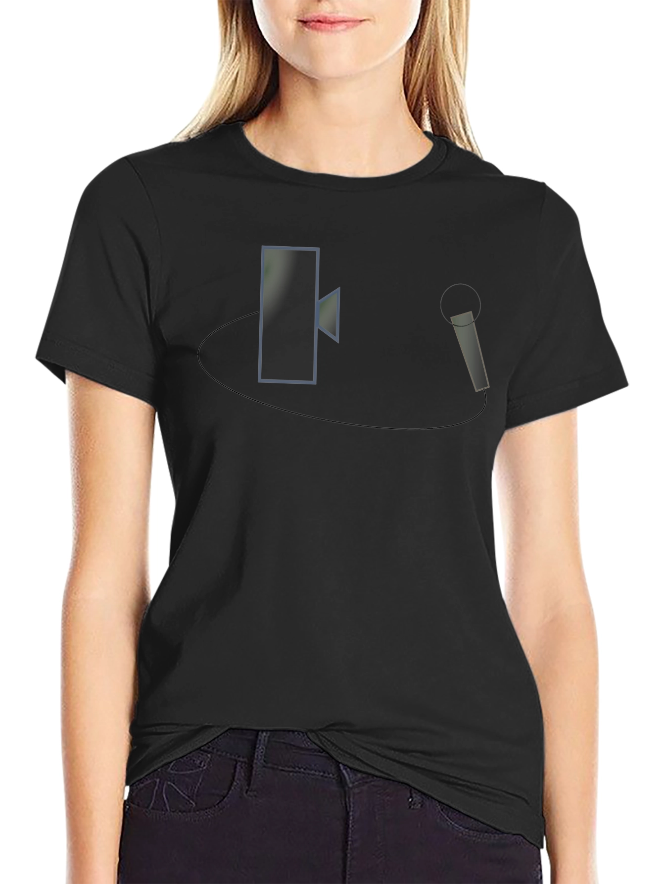 Retro Mic & Speaker Graphic Tee
