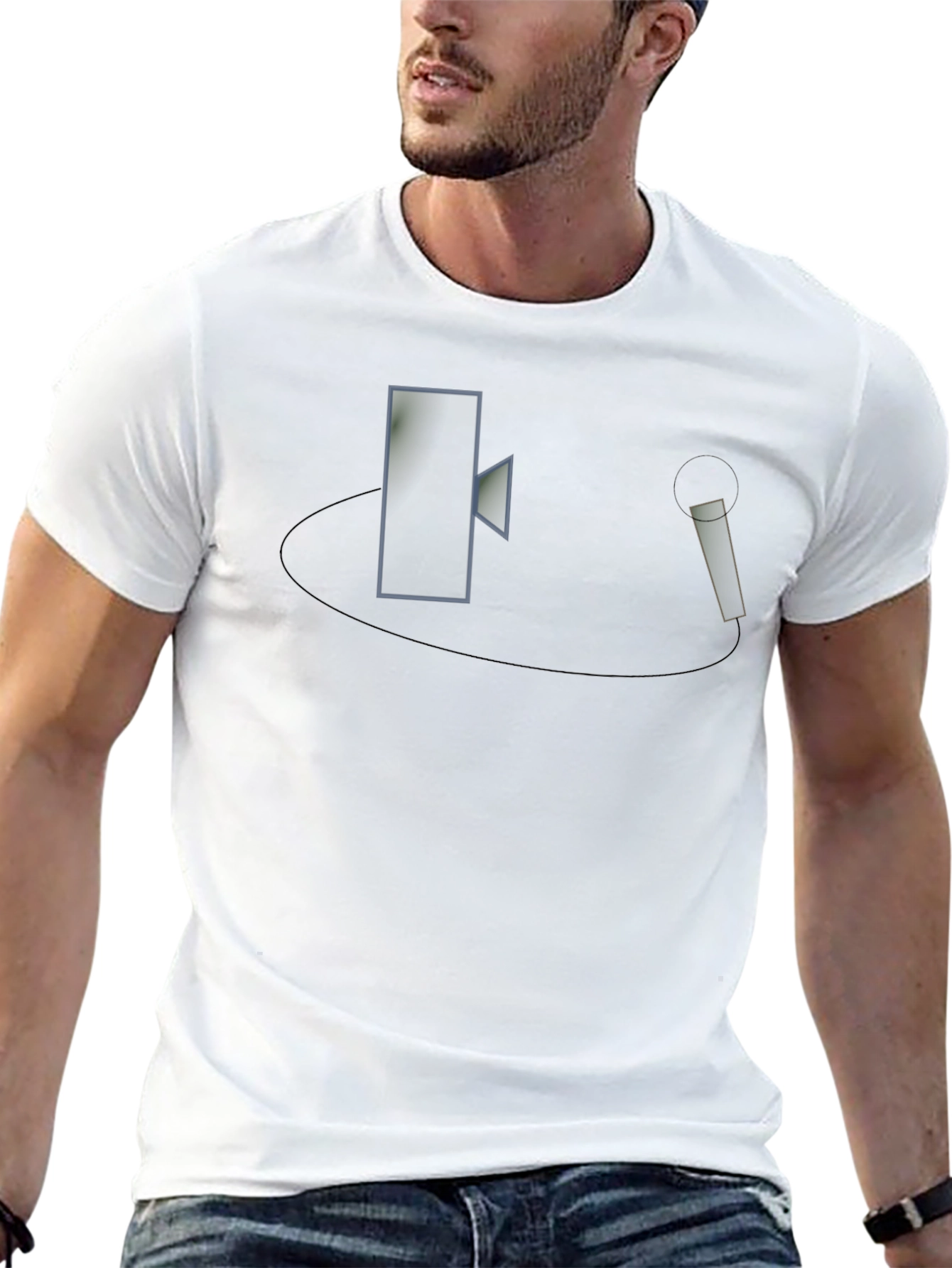 Retro Mic & Speaker Graphic Tee