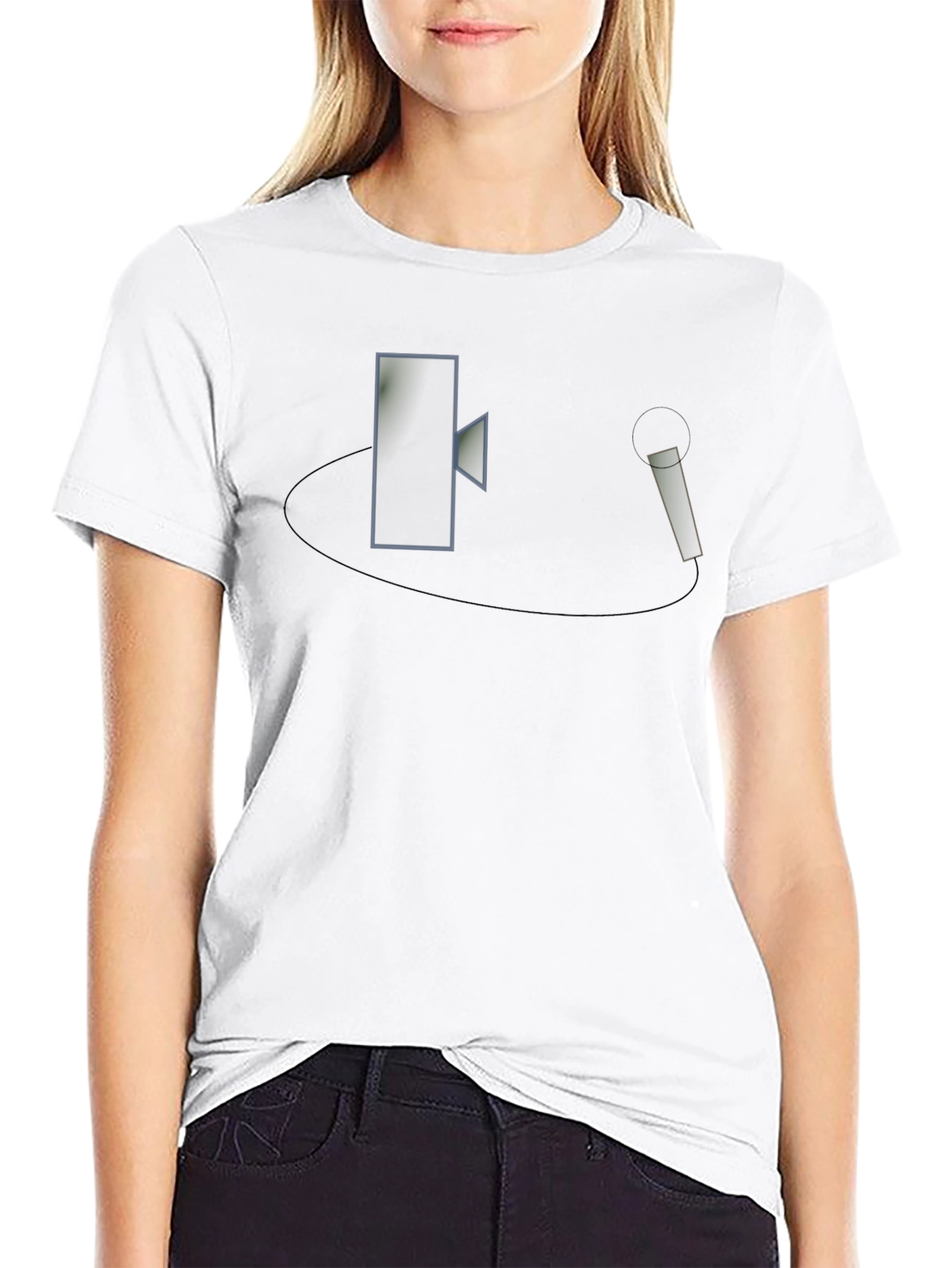 Retro Mic & Speaker Graphic Tee