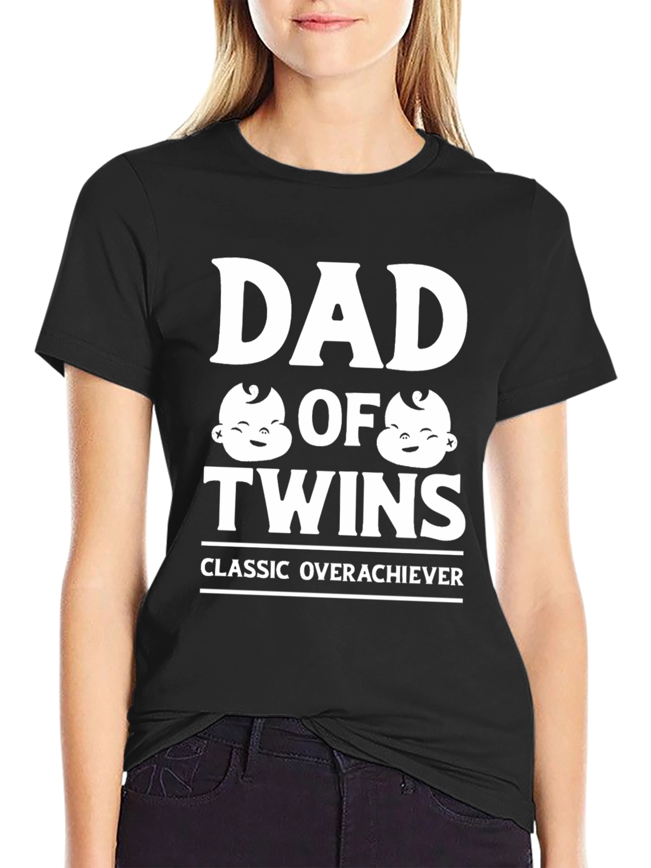 Dad of Twins Classic Overachiever T-Shirt