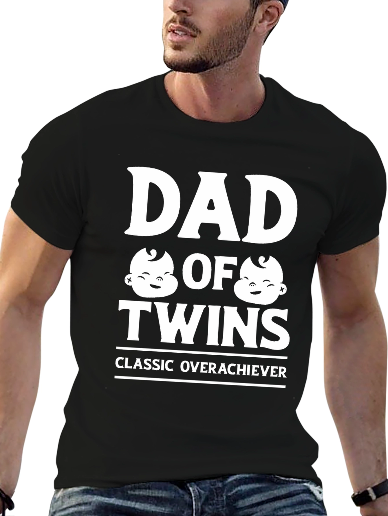 Dad of Twins Classic Overachiever T-Shirt
