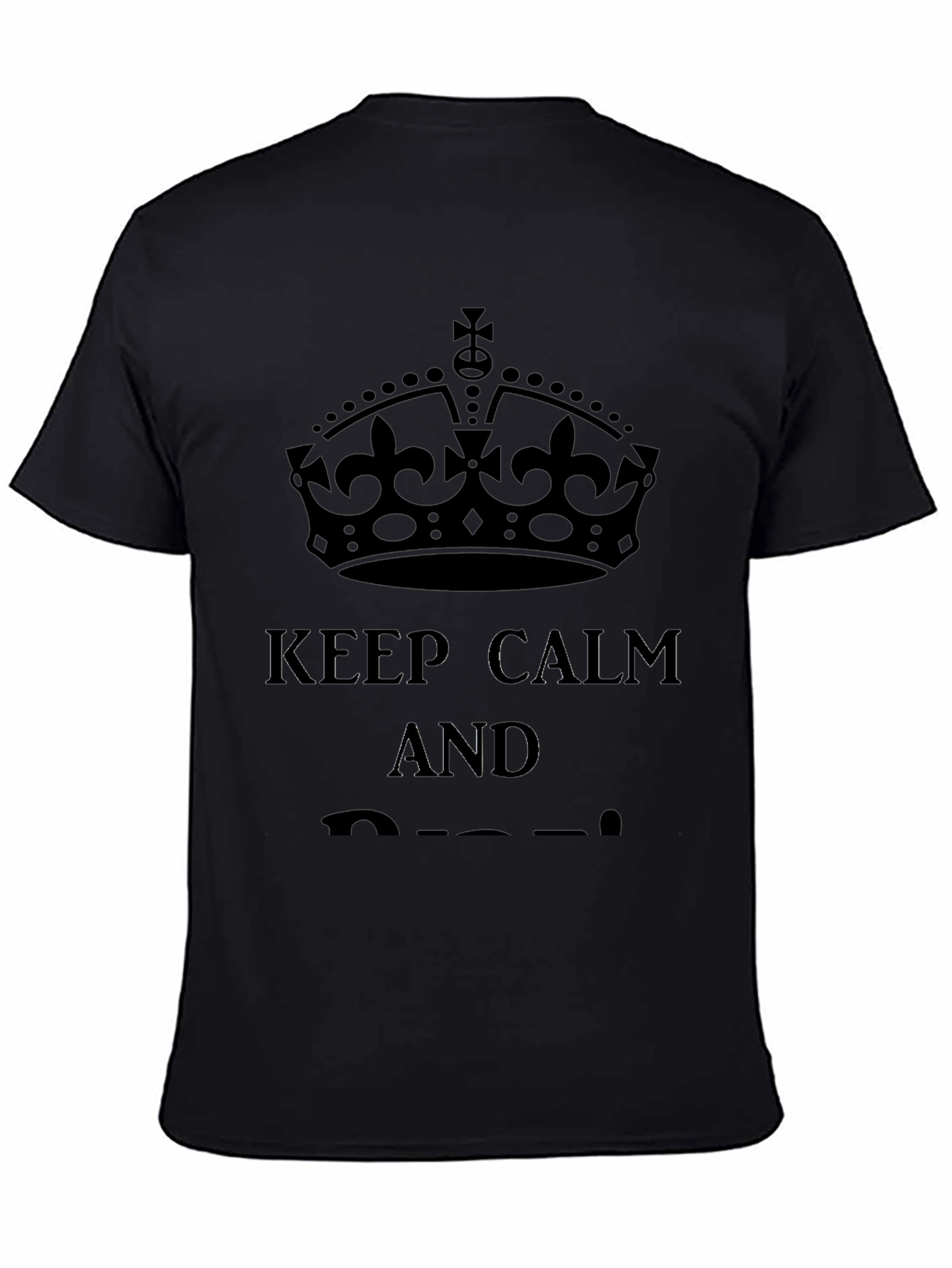 Keep Calm Graphic Tee - Black