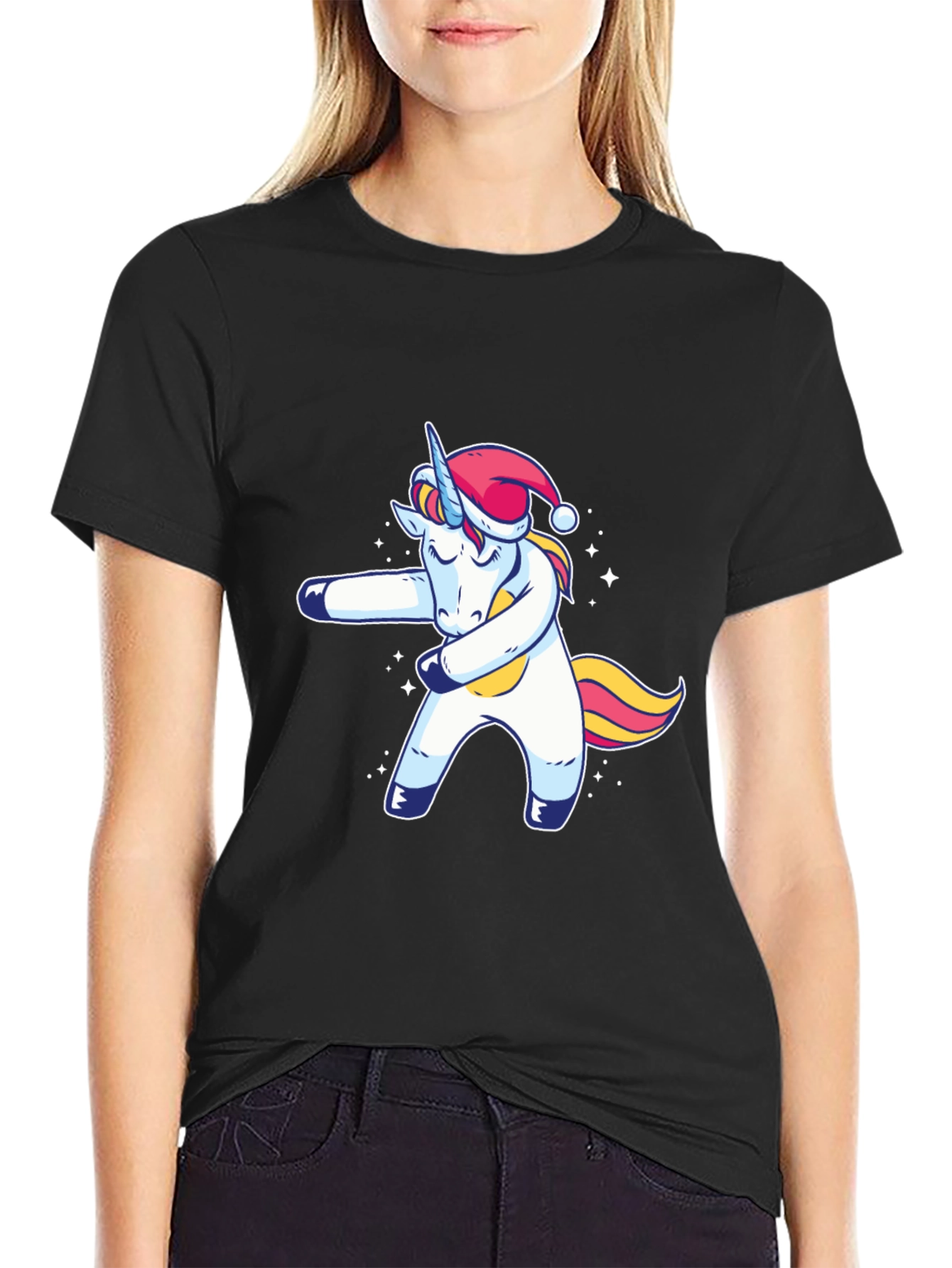 Dabbing Unicorn Christmas T-Shirt