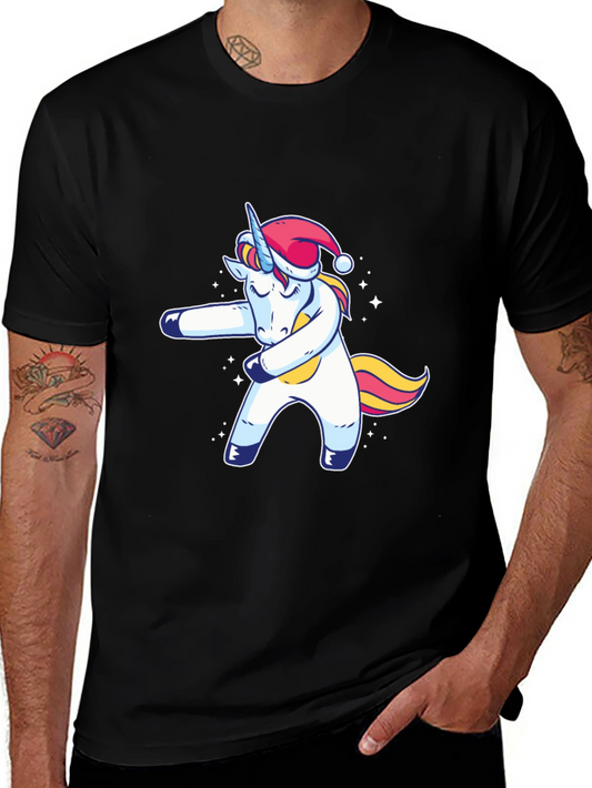 Dabbing Unicorn Christmas T-Shirt