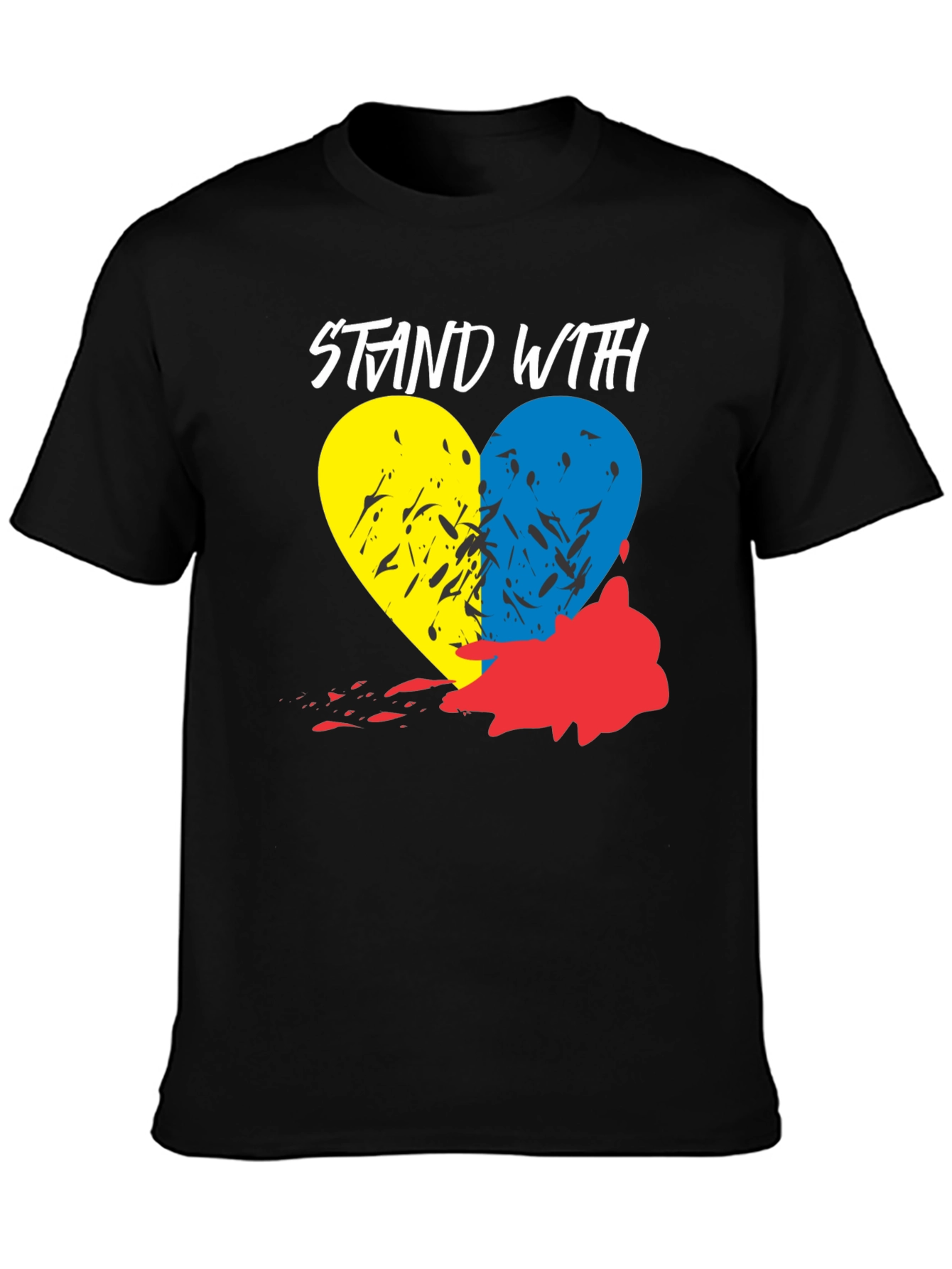 Stand With Ukraine Heart T-Shirt