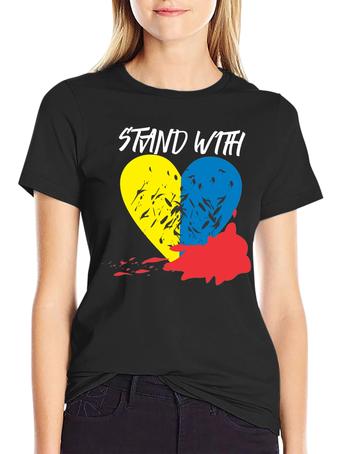 Stand With Ukraine Heart T-Shirt