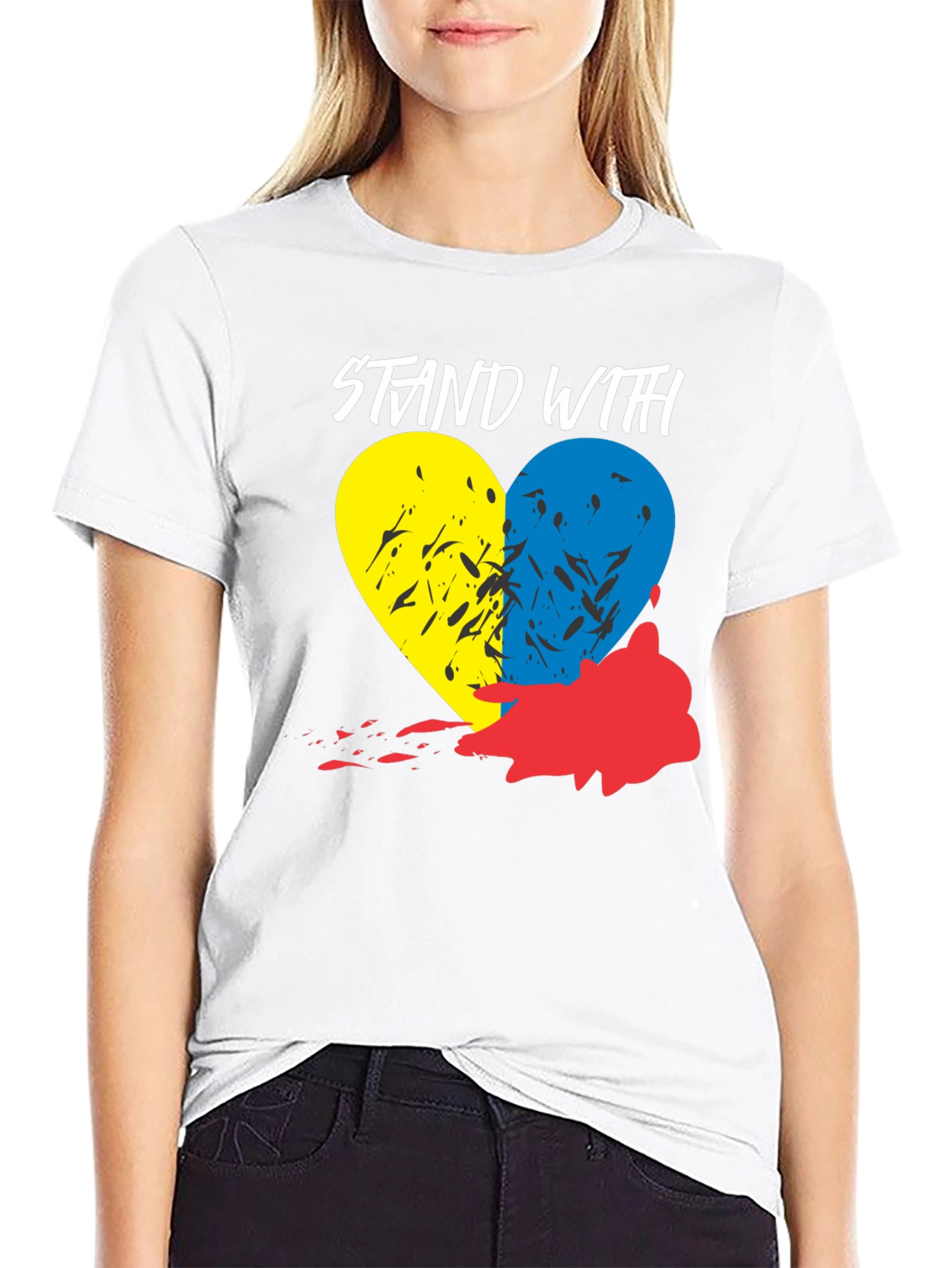 Stand With Ukraine Heart T-Shirt