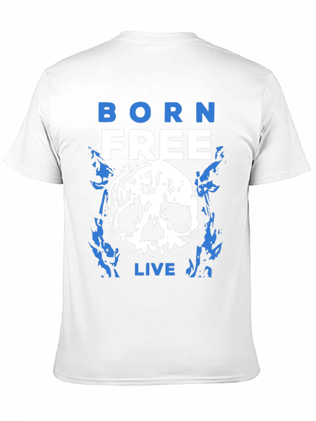 Born Free Skull Graphic T-Shirt - Black