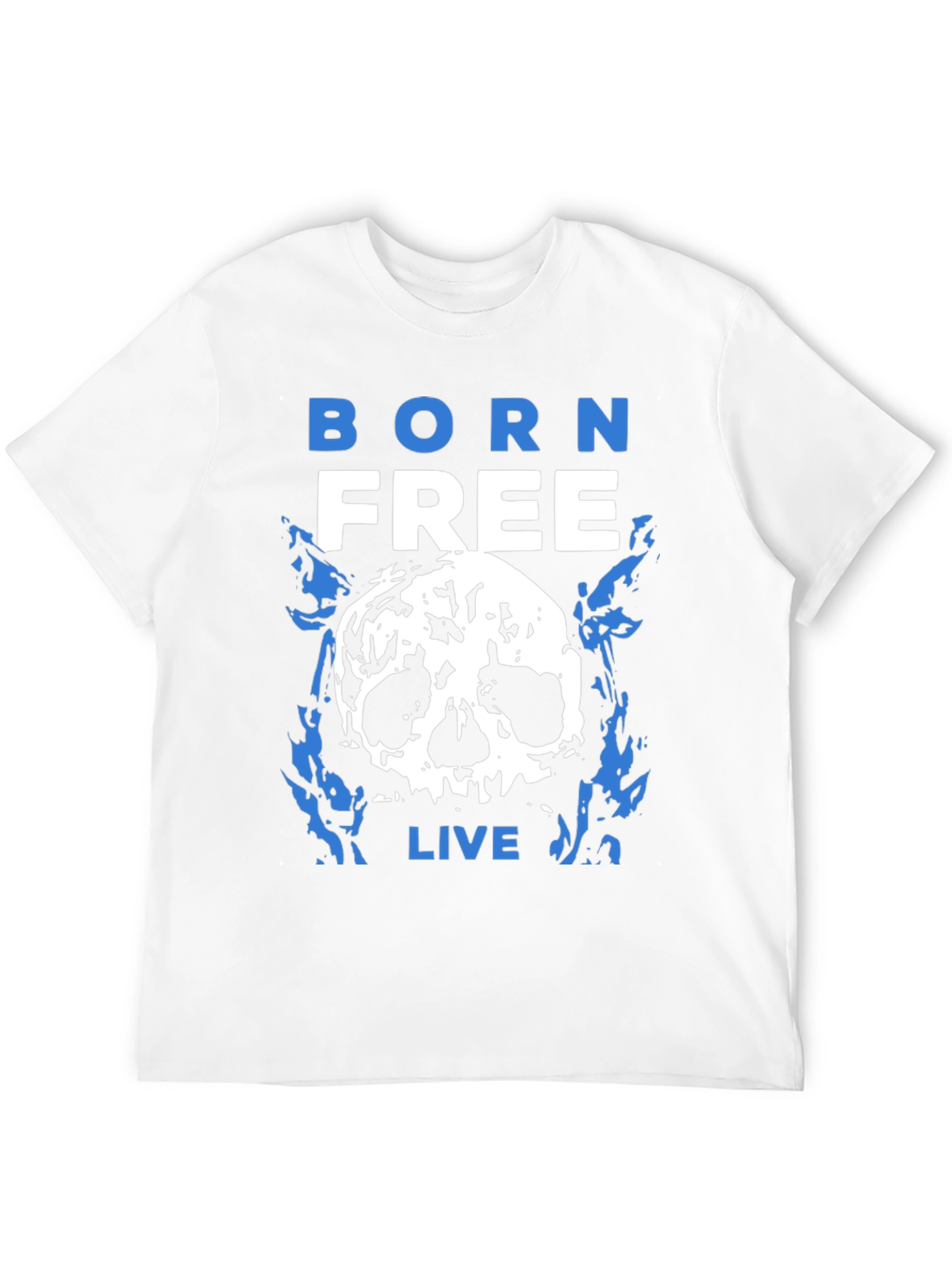 Born Free Skull Graphic T-Shirt - Black