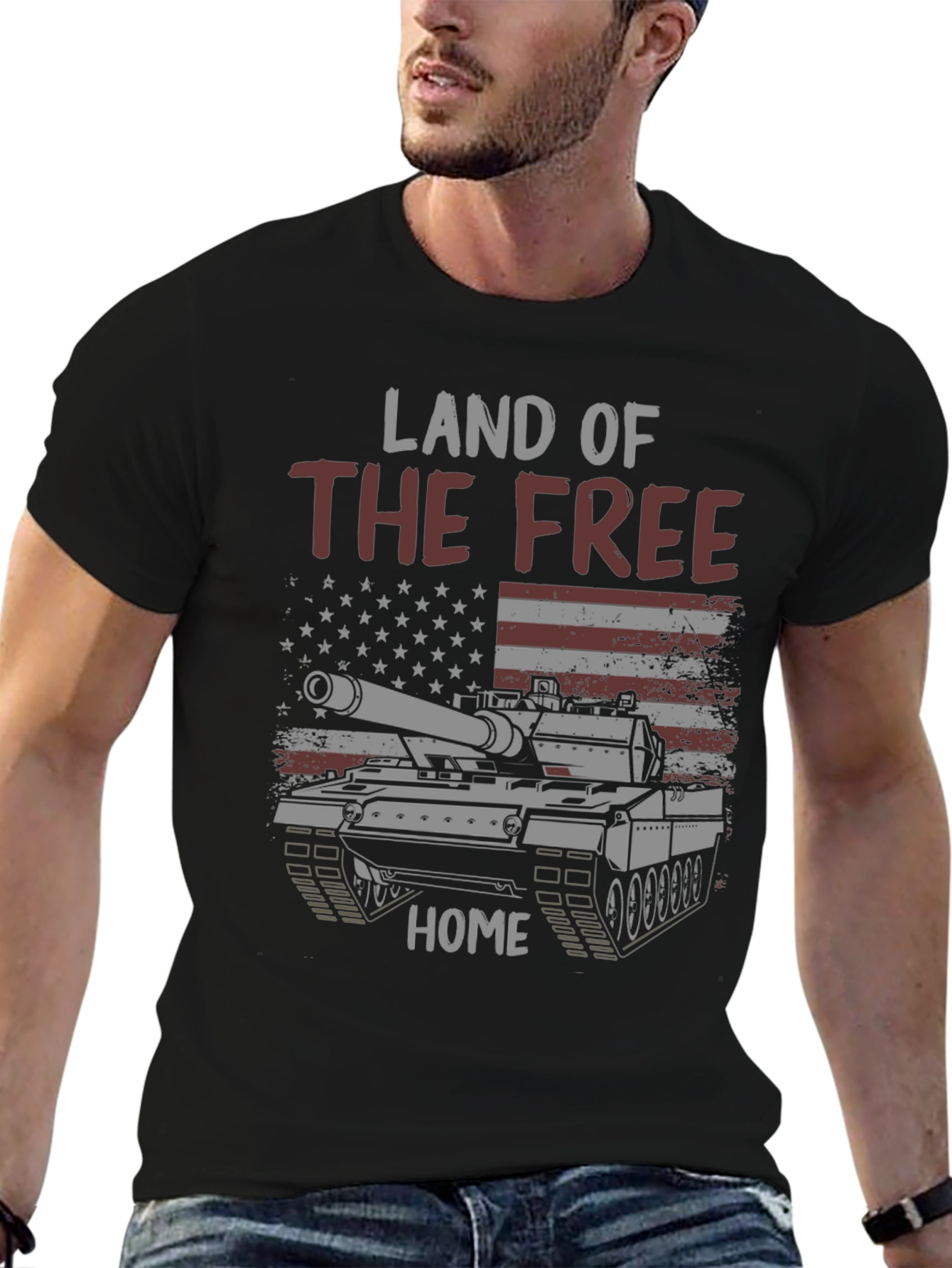 Land of the Free Patriotic Tank T-Shirt