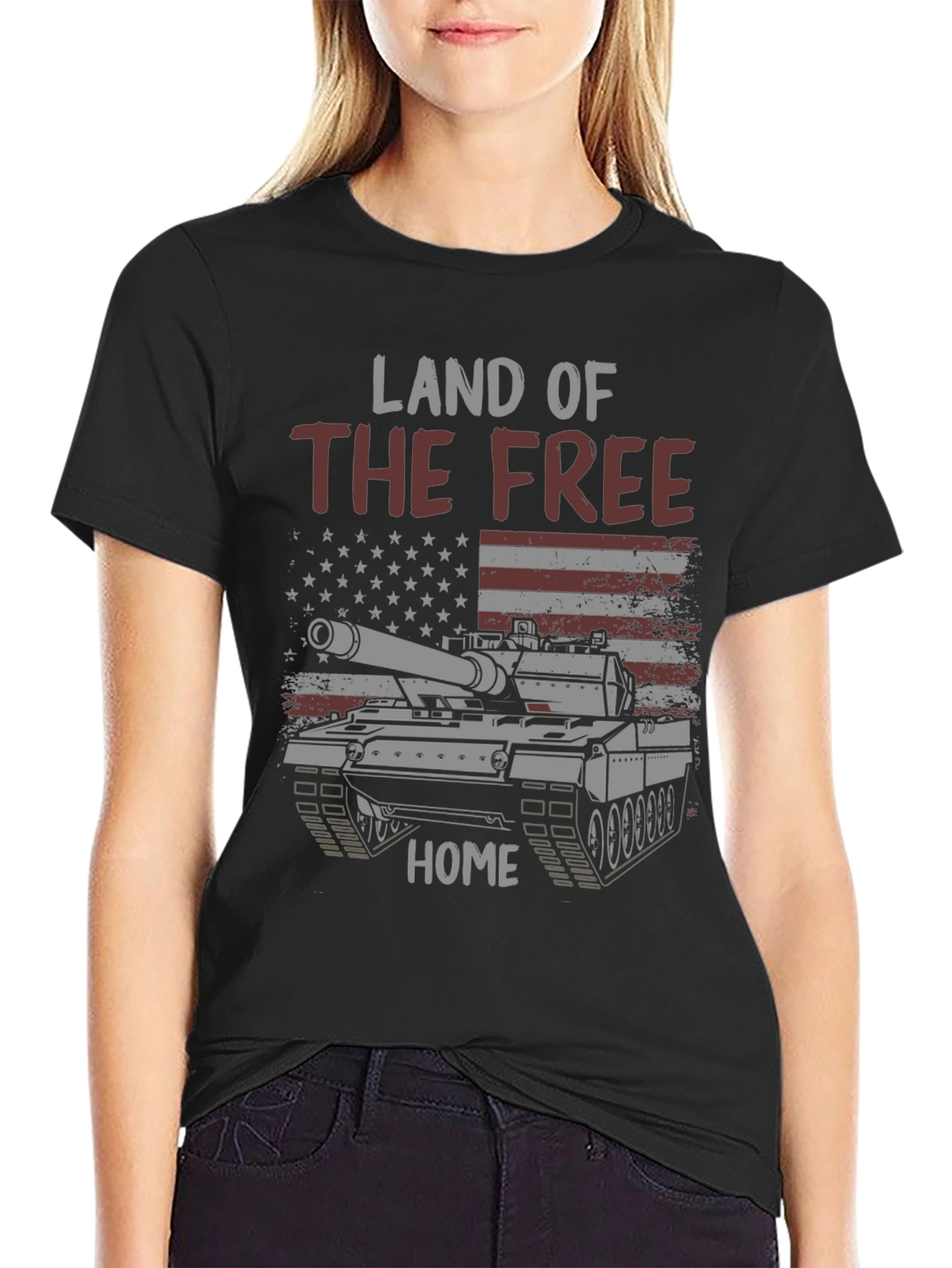 Land of the Free Patriotic Tank T-Shirt