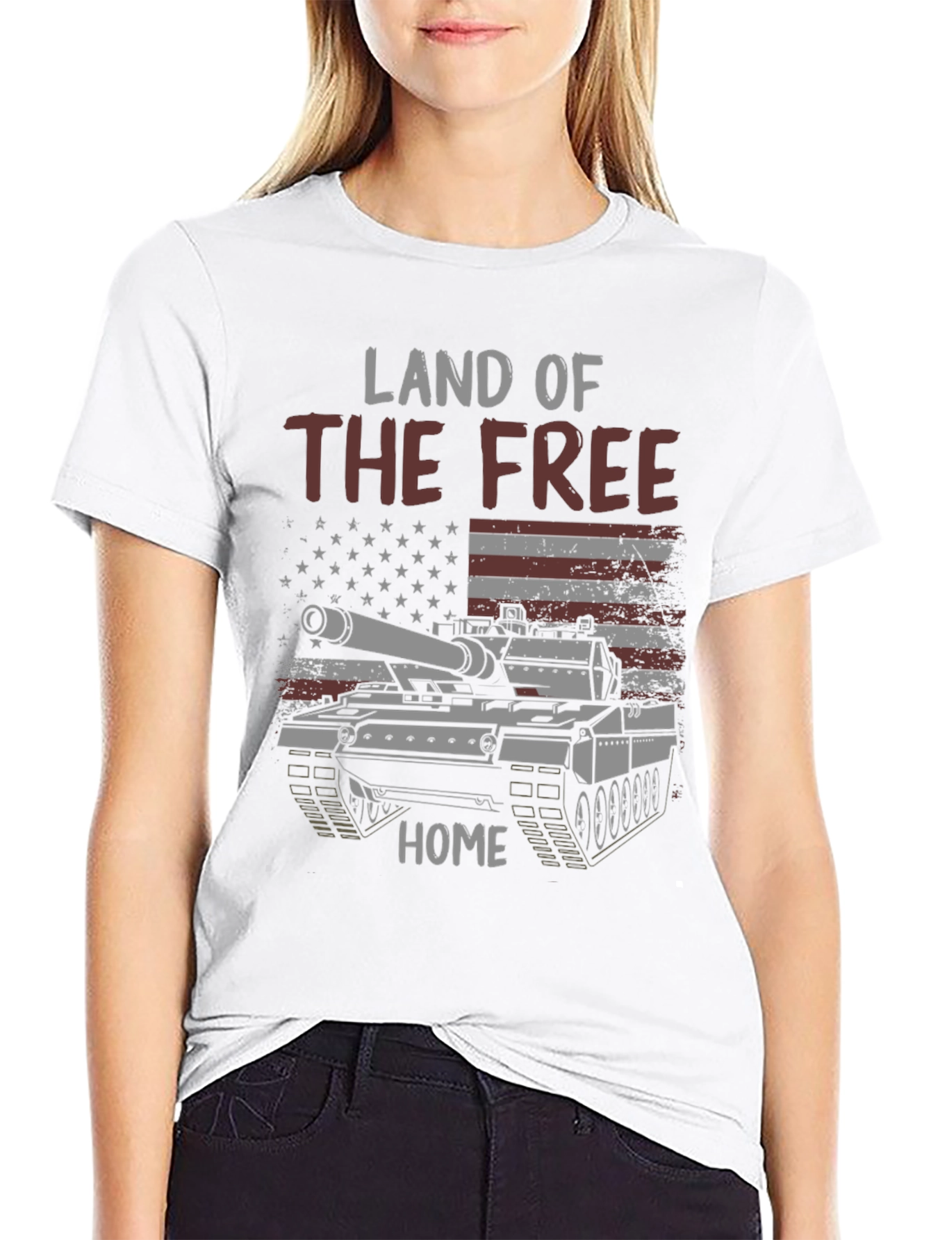 Land of the Free Patriotic Tank T-Shirt