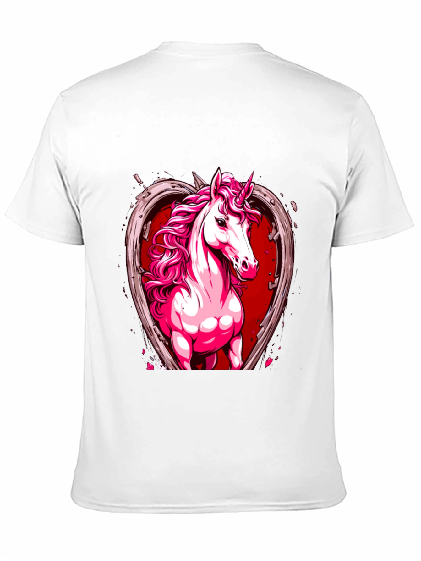 Unicorn Heart Graphic Tee - Black