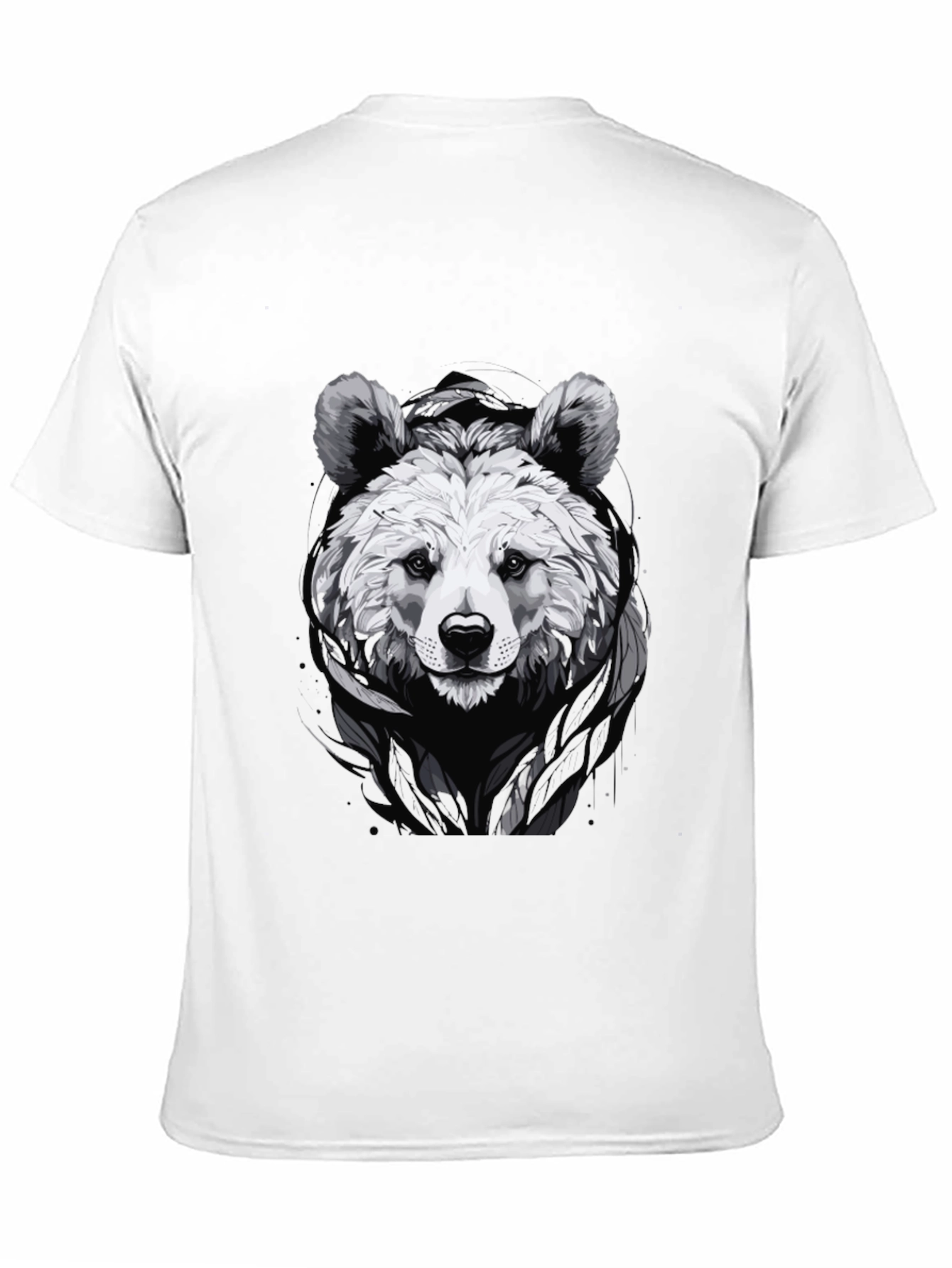 Cool Bear Graphic Tee - Black Cotton Blend