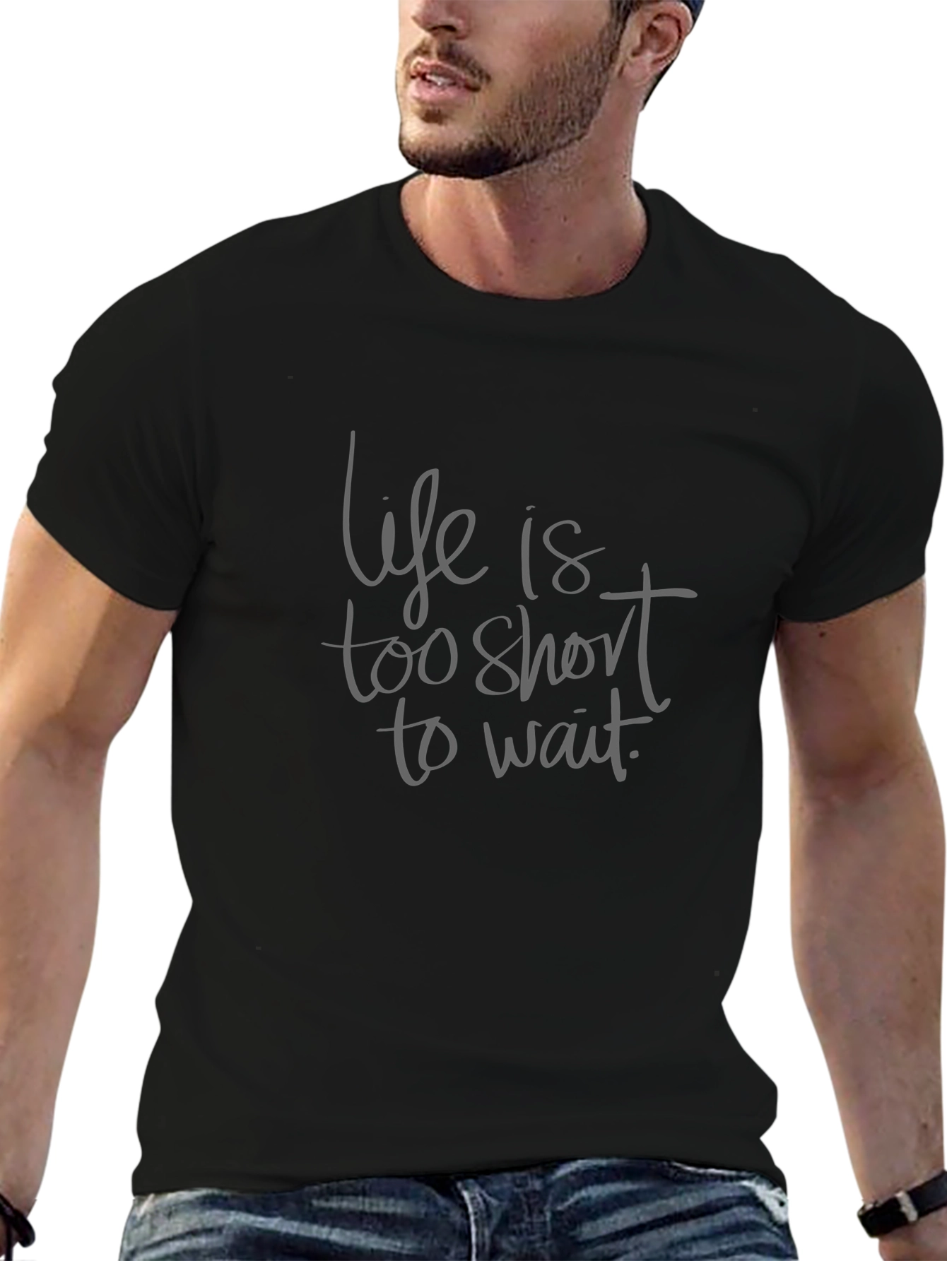 Life Is Too Short T-Shirt - Black