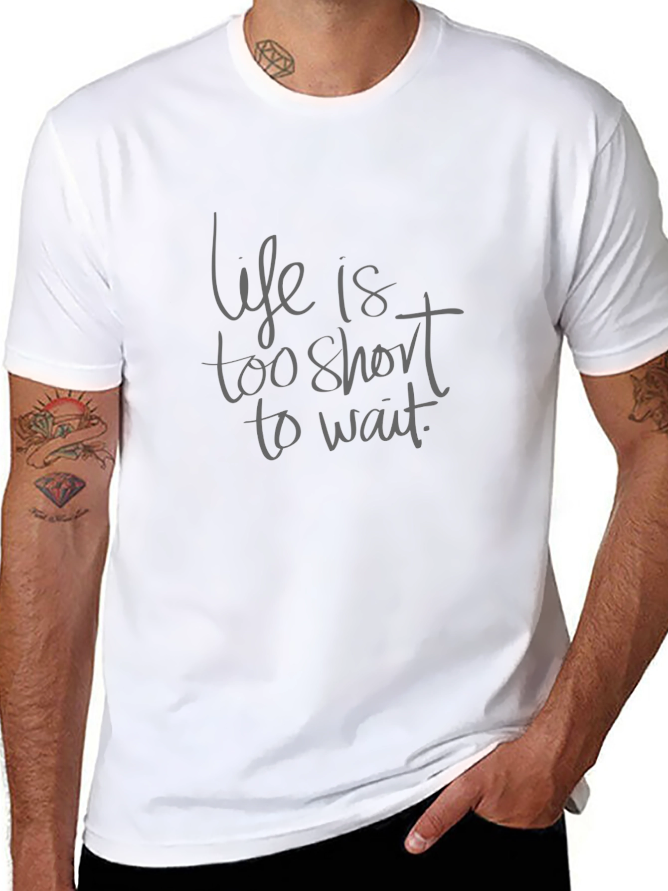 Life Is Too Short T-Shirt - Black