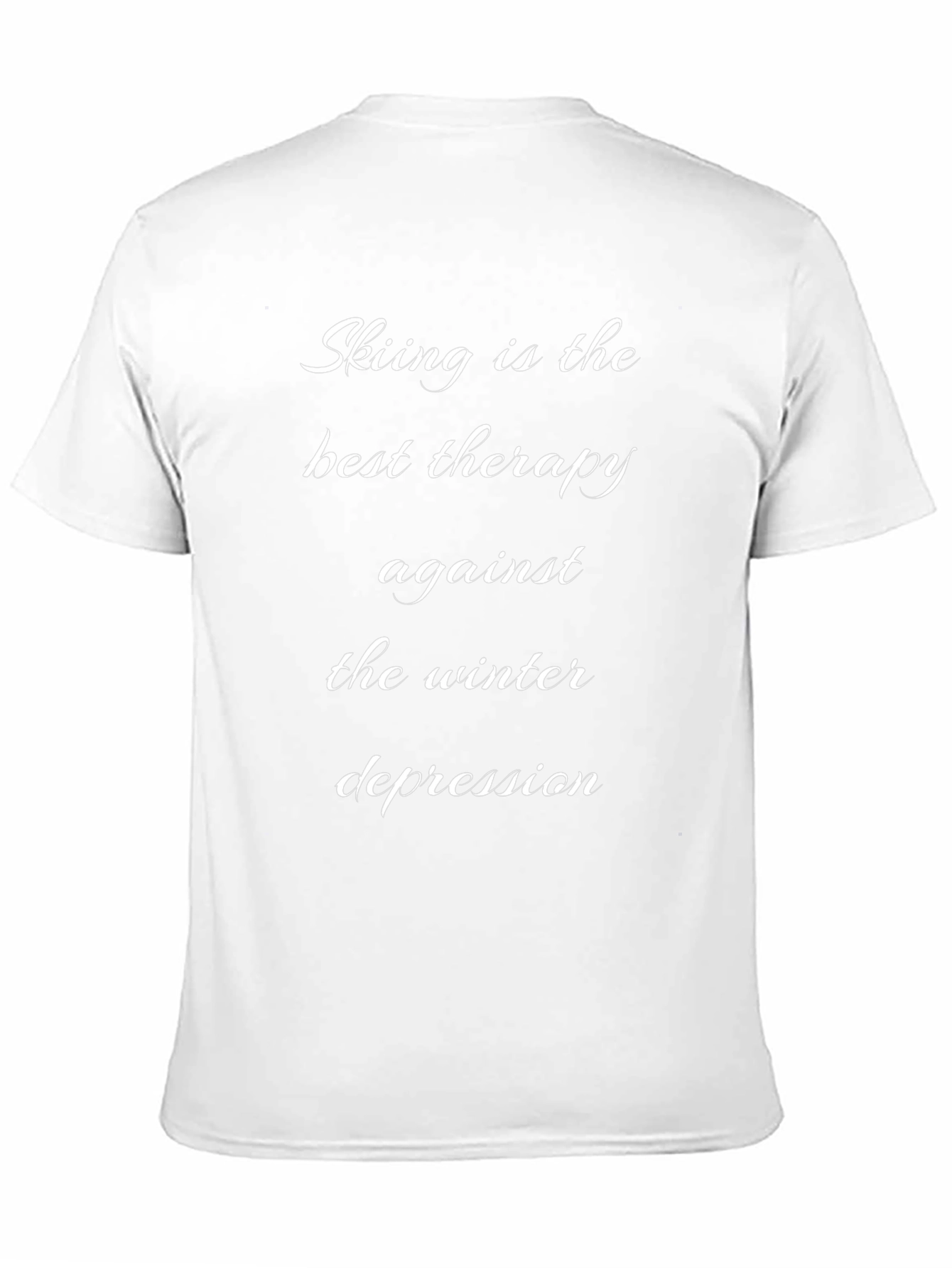 Skiing Therapy T-Shirt - Winter Depression Relief Tee