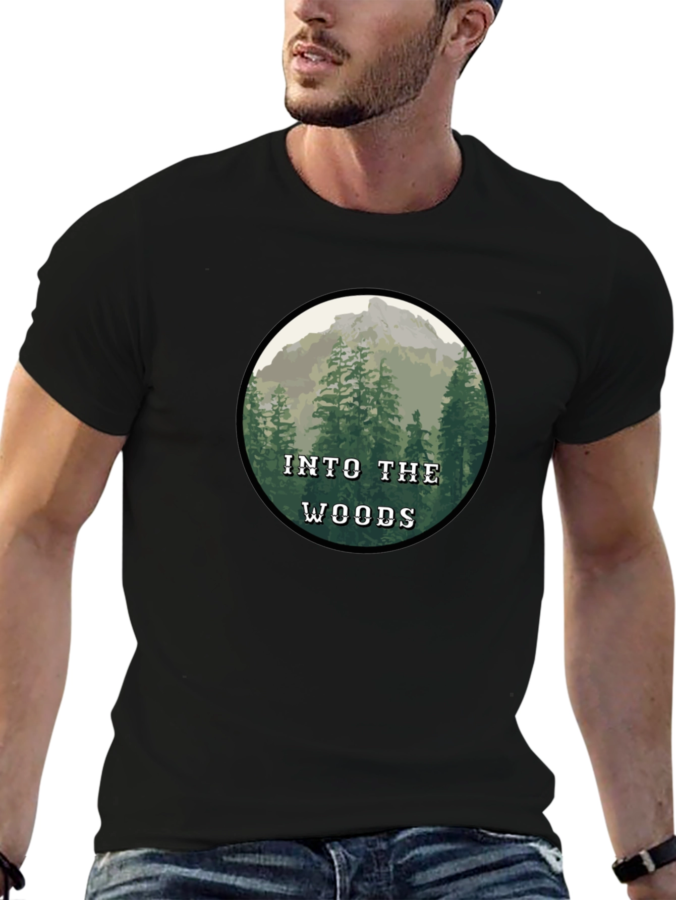 Into The Woods Graphic Tee - Nature Adventure Shirt