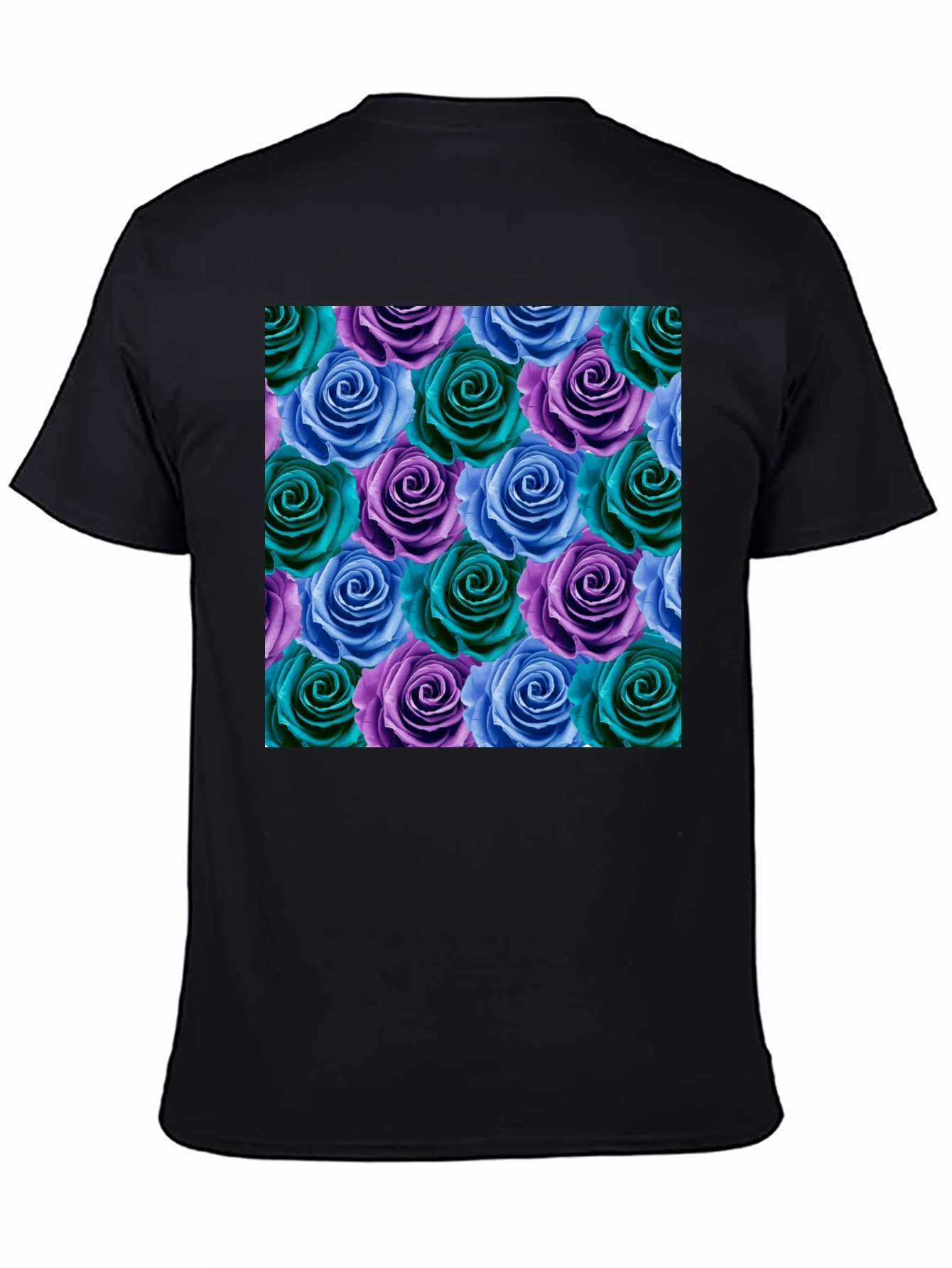 Floral Rose Pattern T-Shirt