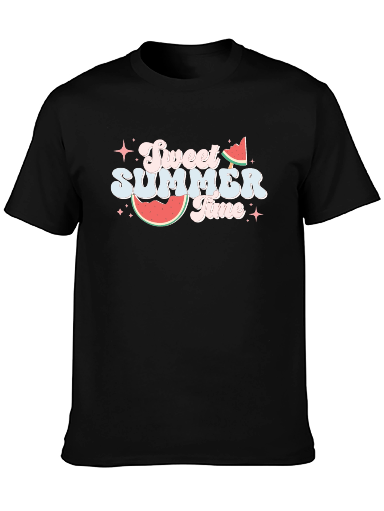 Sweet Summer Time Black T-Shirt