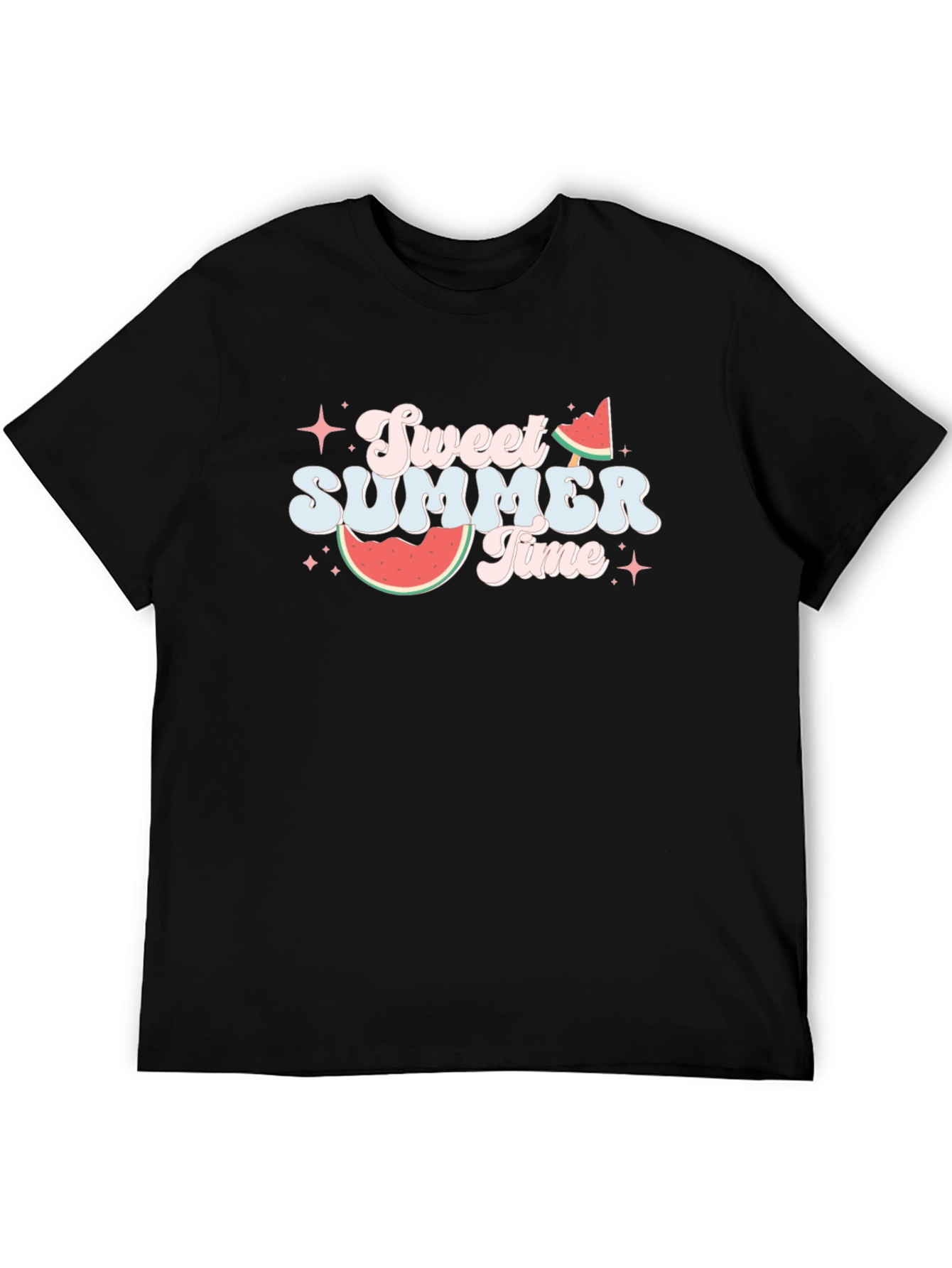 Sweet Summer Time Black T-Shirt