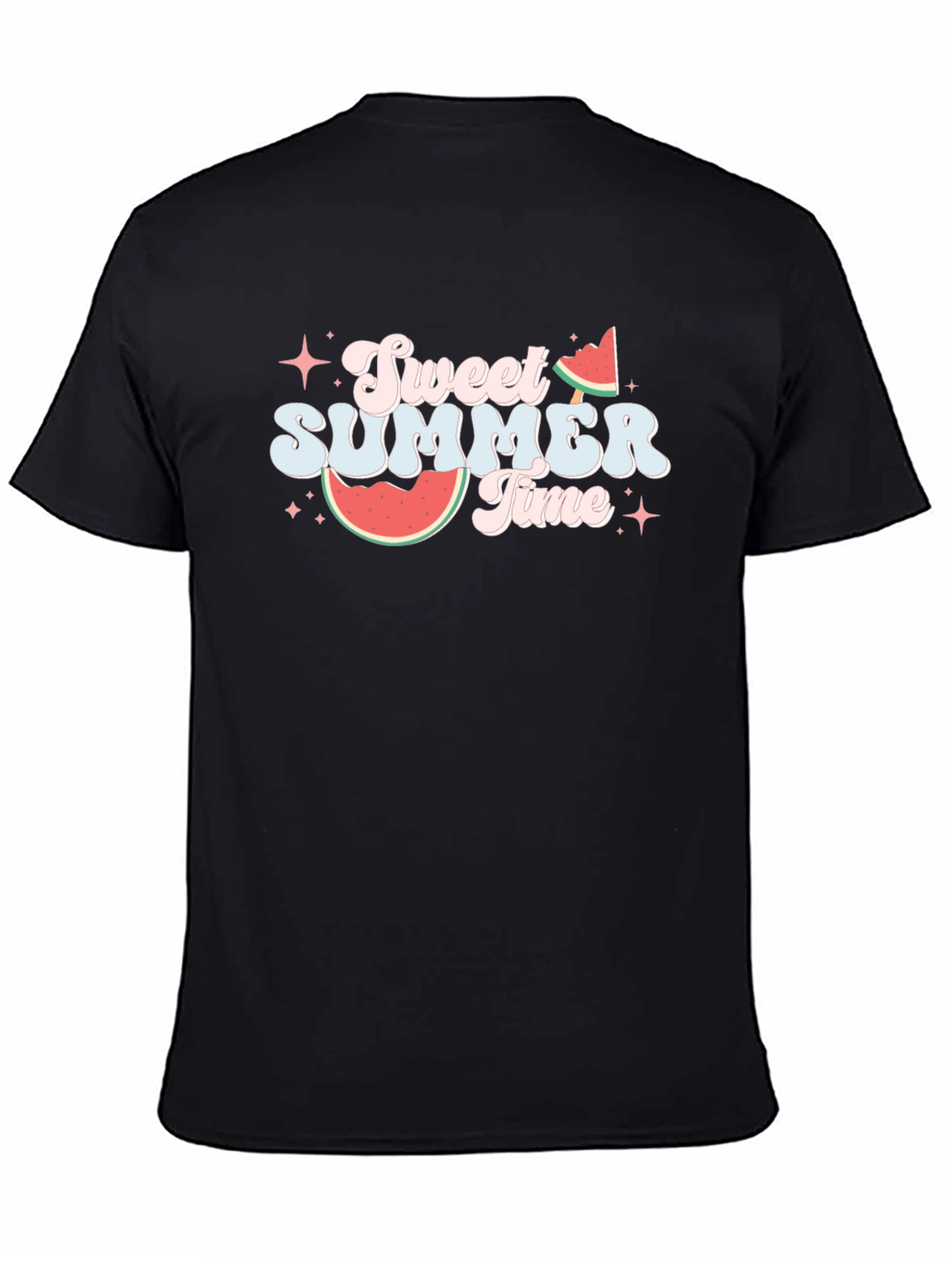Sweet Summer Time Black T-Shirt