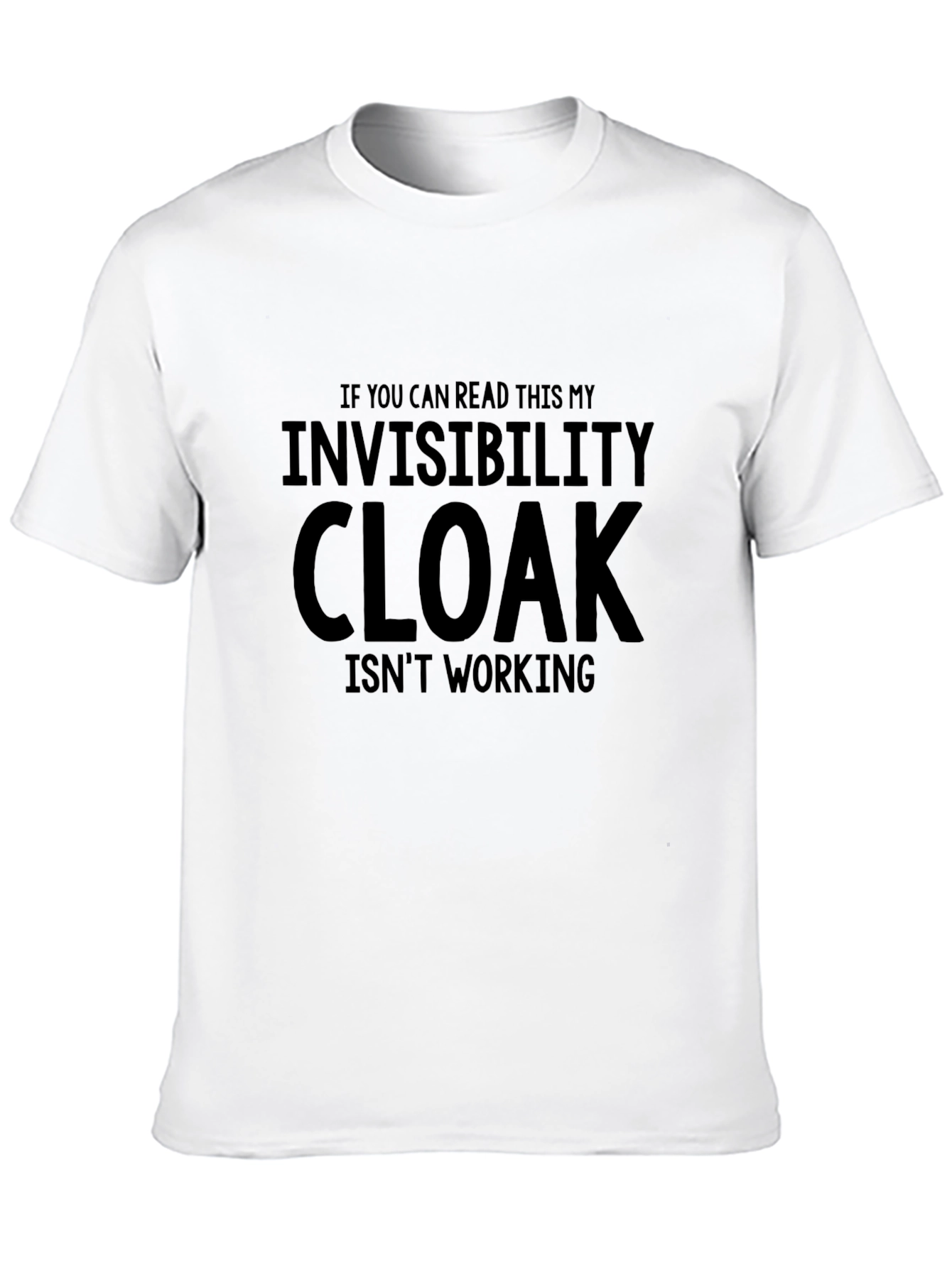 Invisibility Cloak T-Shirt - Funny Novelty Graphic Tee