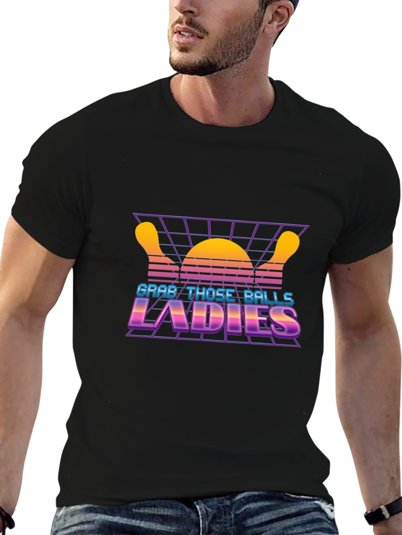 Grab Those Balls Ladies Bowling Shirt