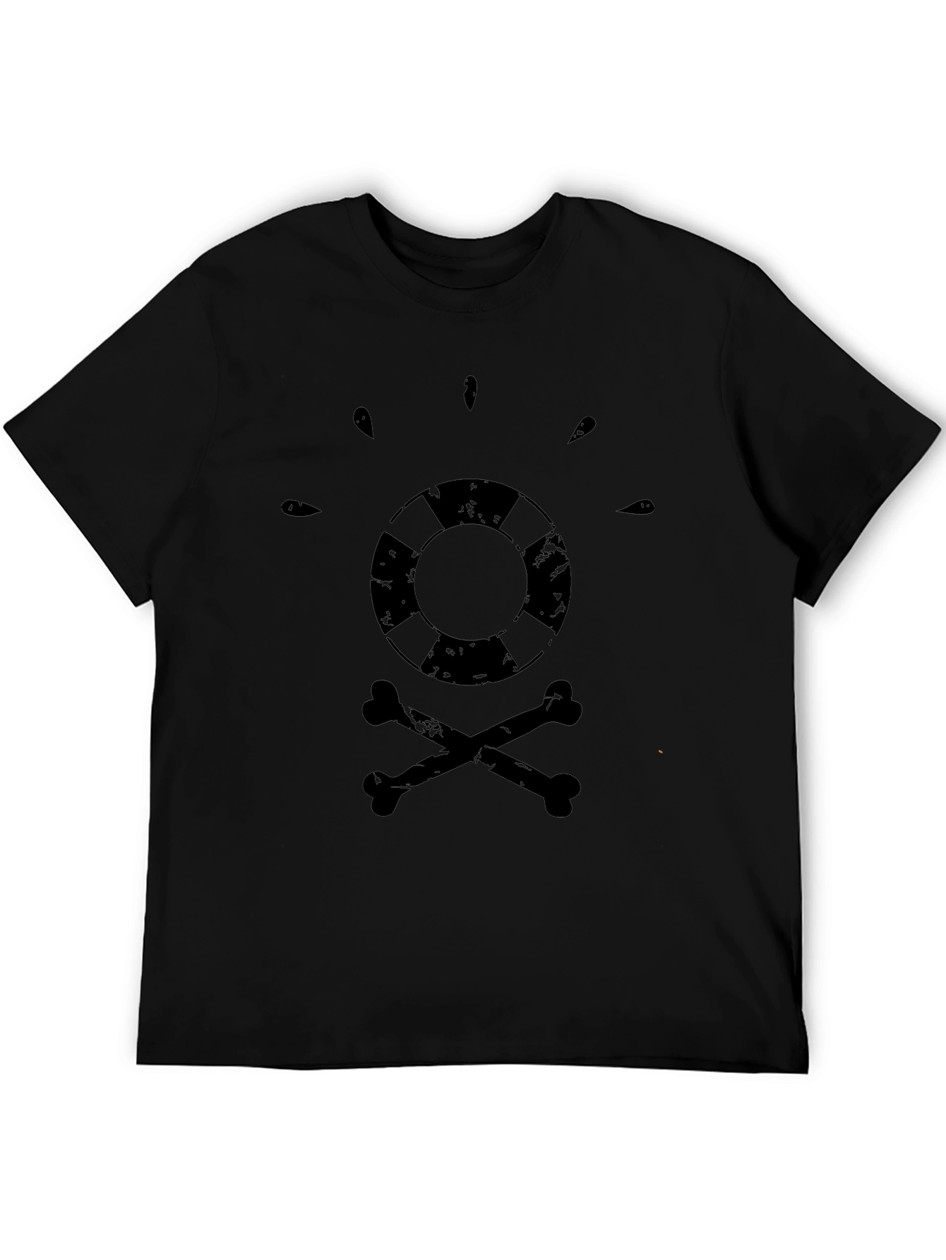 Black Lifeguard Skull T-Shirt