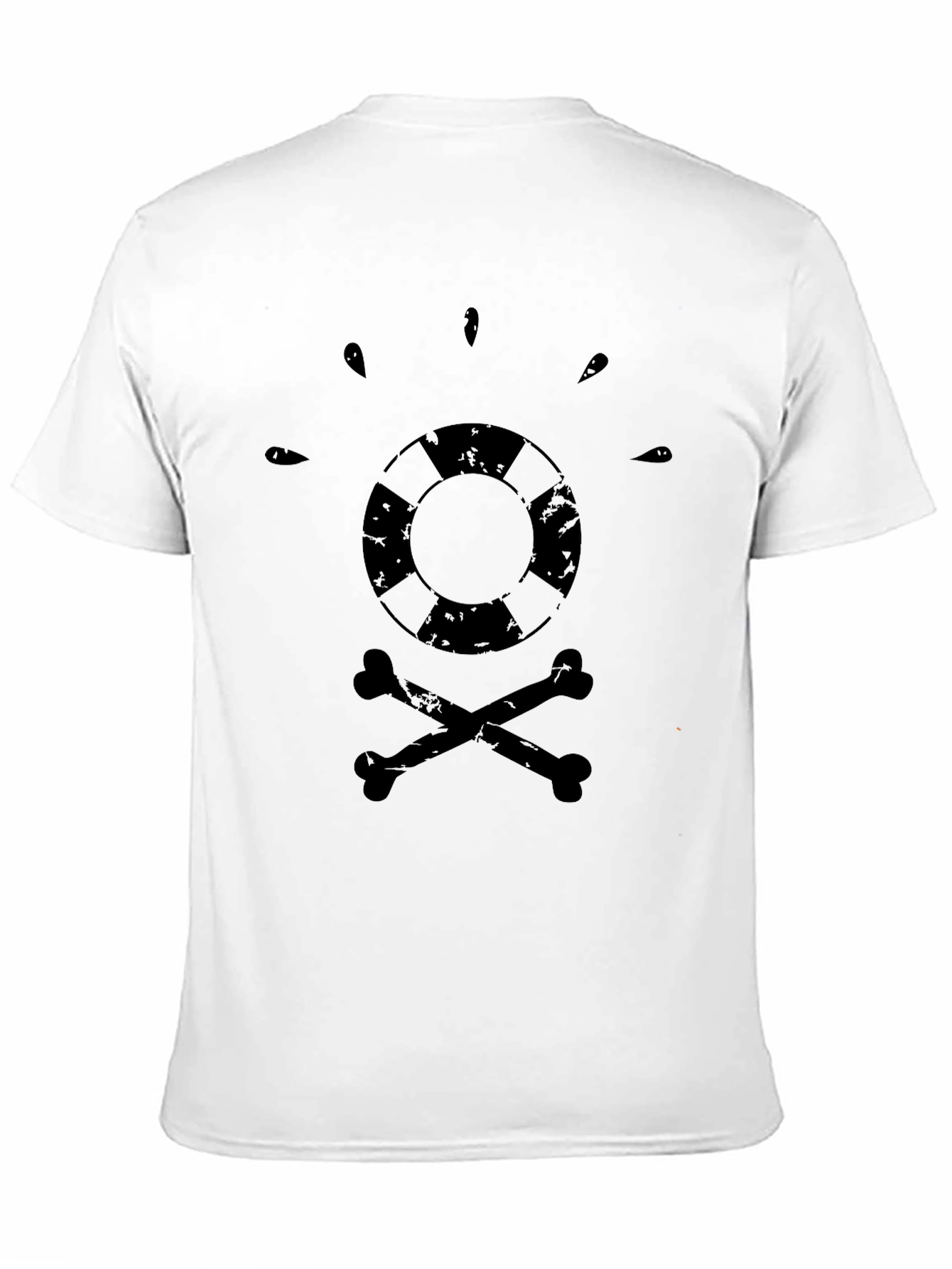 Black Lifeguard Skull T-Shirt