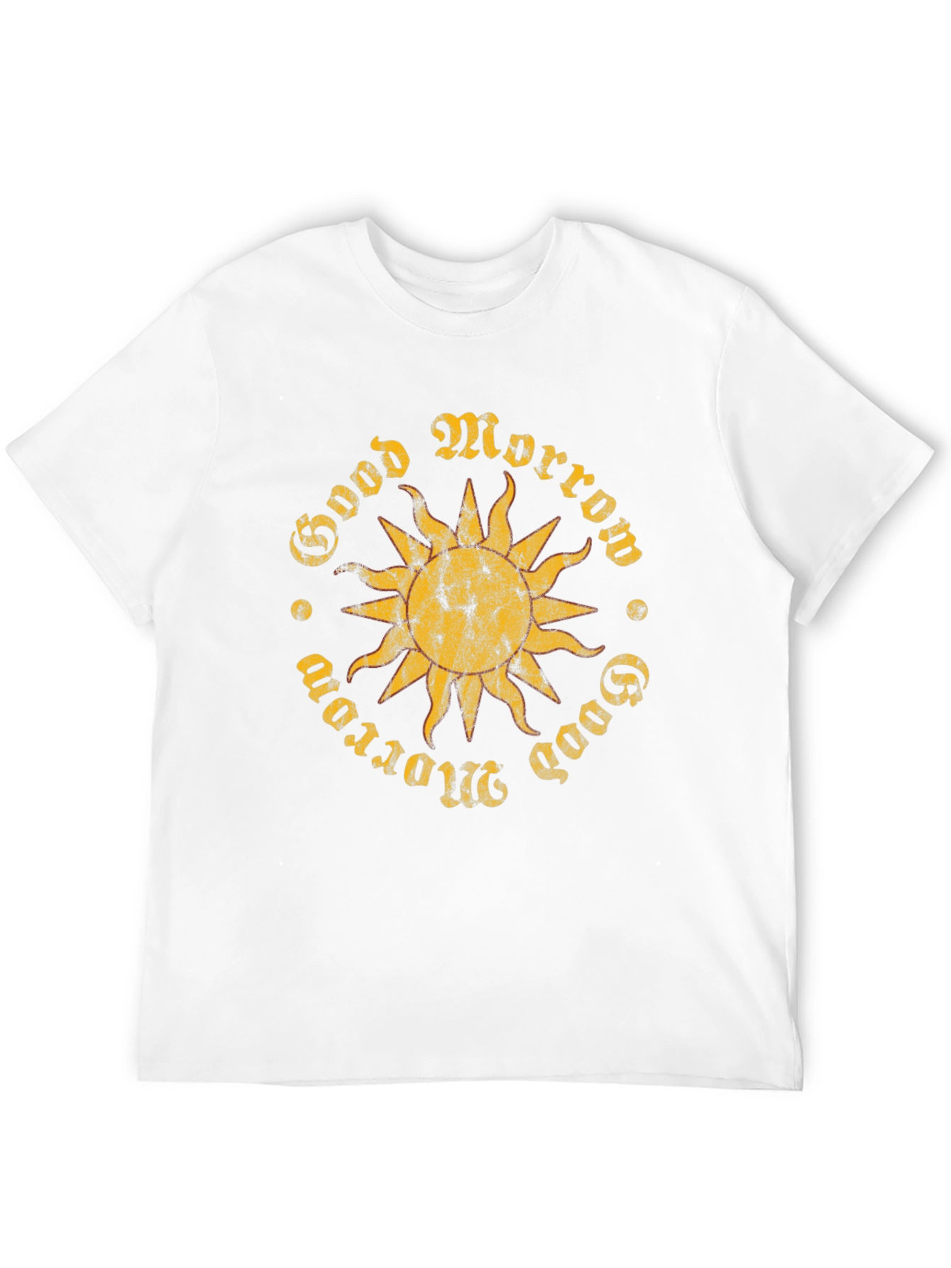 Good Morrow Sun Graphic Black T-Shirt